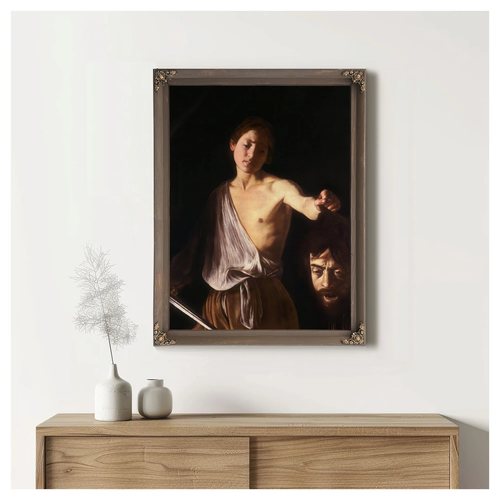 David With The Head Of Goliath 1610 By Caravaggio Fine Art Print