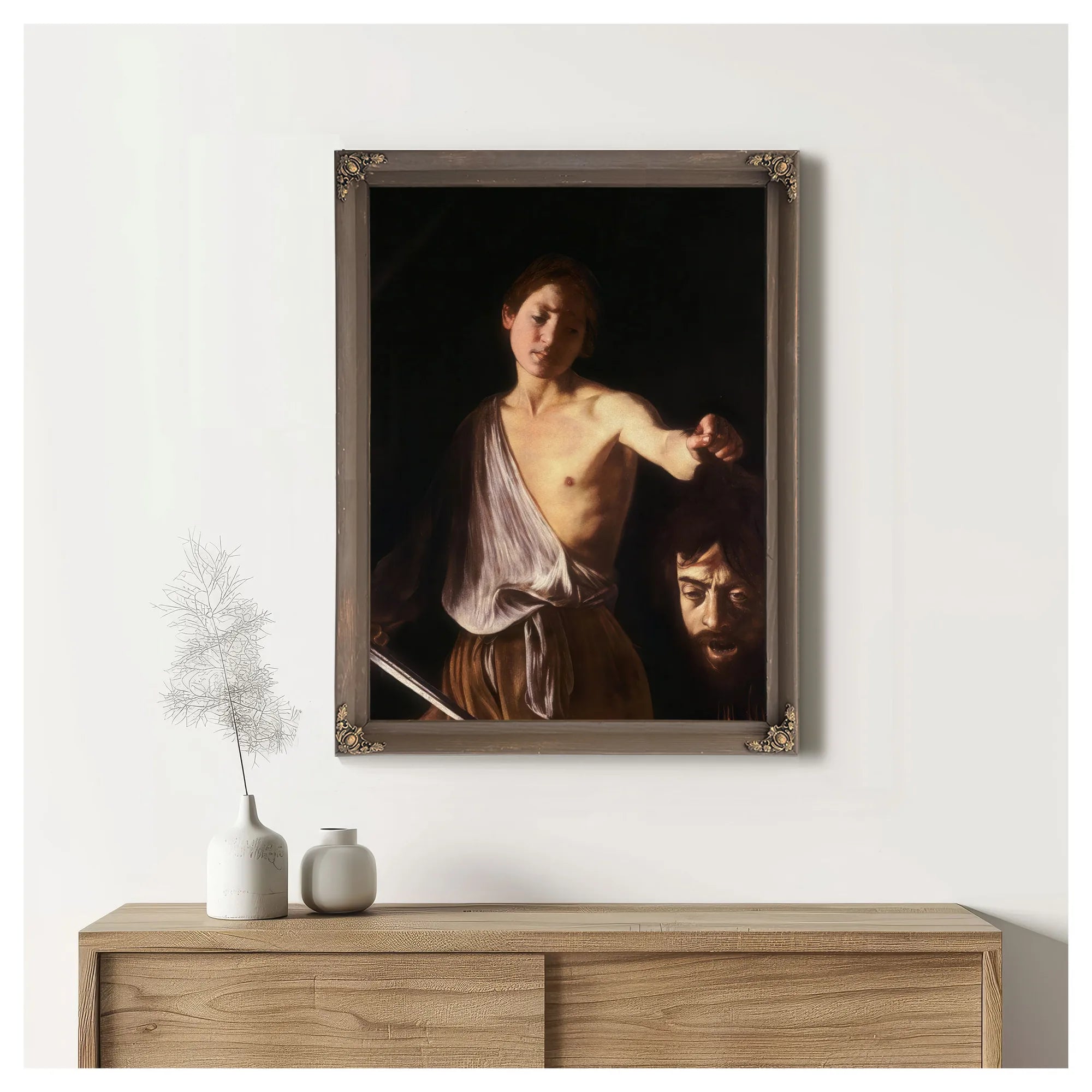 David With The Head Of Goliath 1610 By Caravaggio Fine Art Print