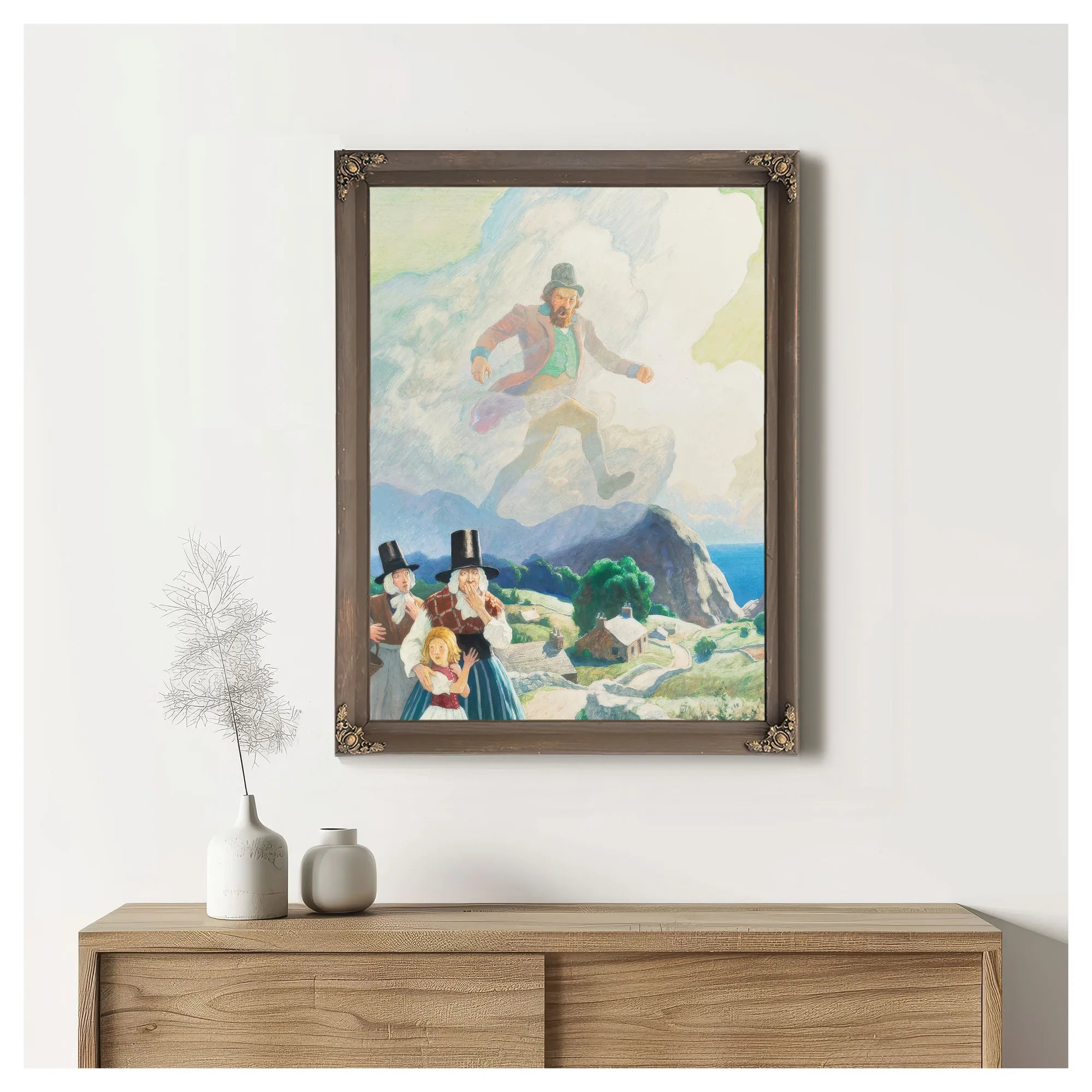 The Man Of Wales By NC Wyeth Fine Art Print