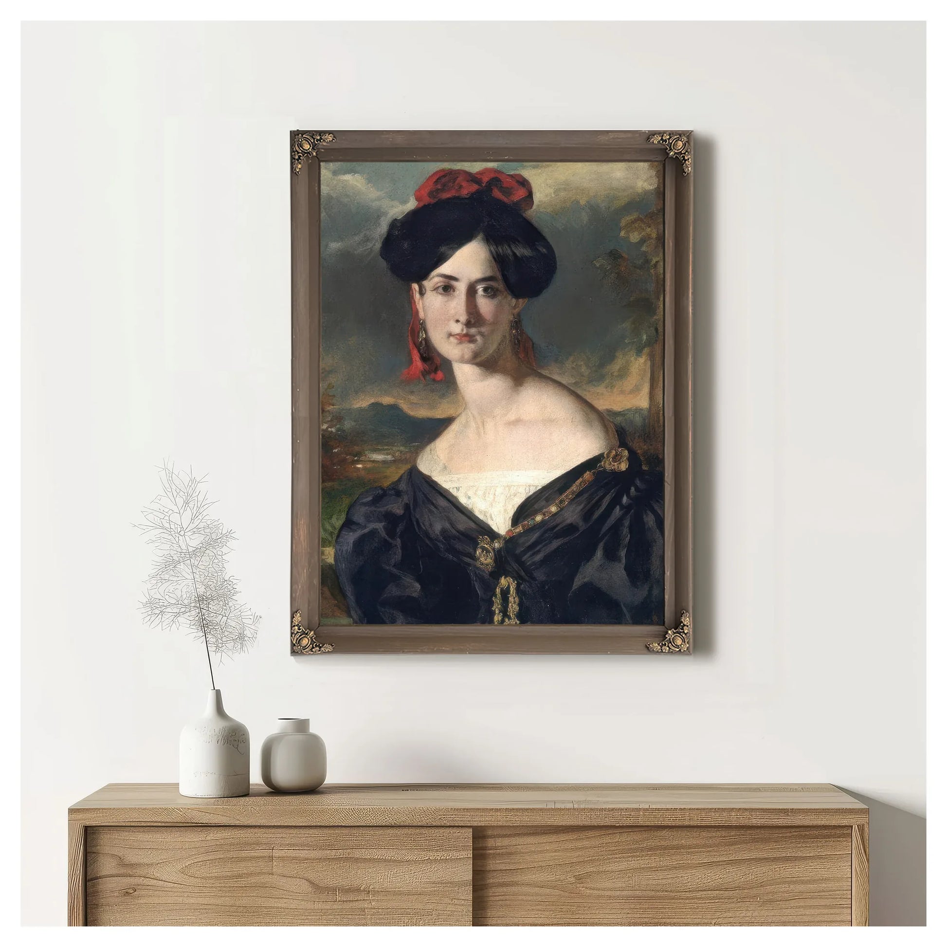 Louisa Elizabeth Vaughan, Born Rolls By William Etty Fine Art Print