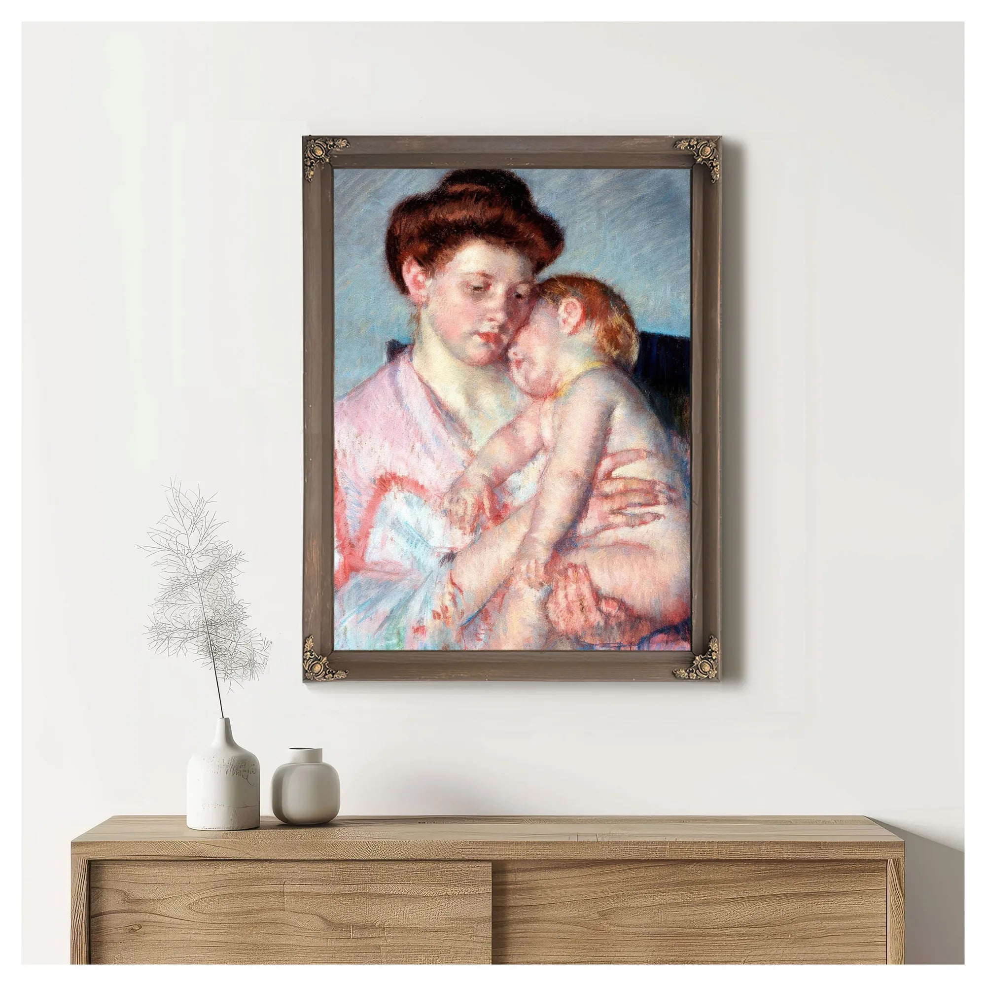 Sleepy Baby By Mary Cassatt Fine Art Print