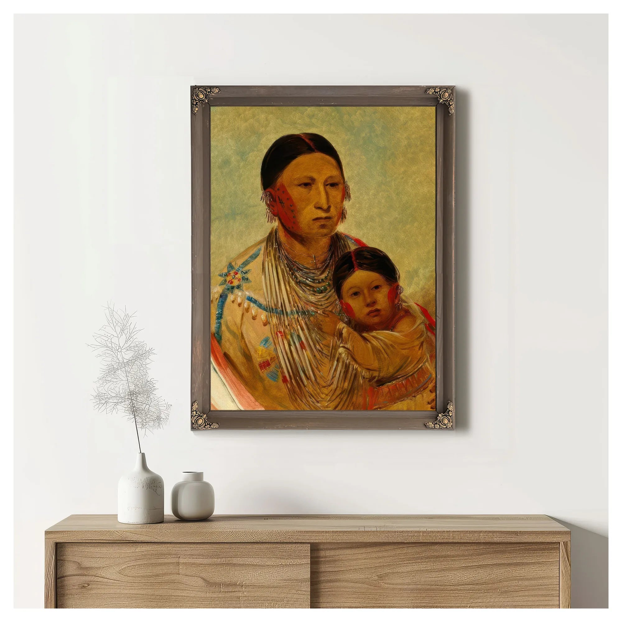 Ru Ton Ye Wee Ma, Strutting Pigeon, Wife Of White Cloud By George Catlin Fine Art Print