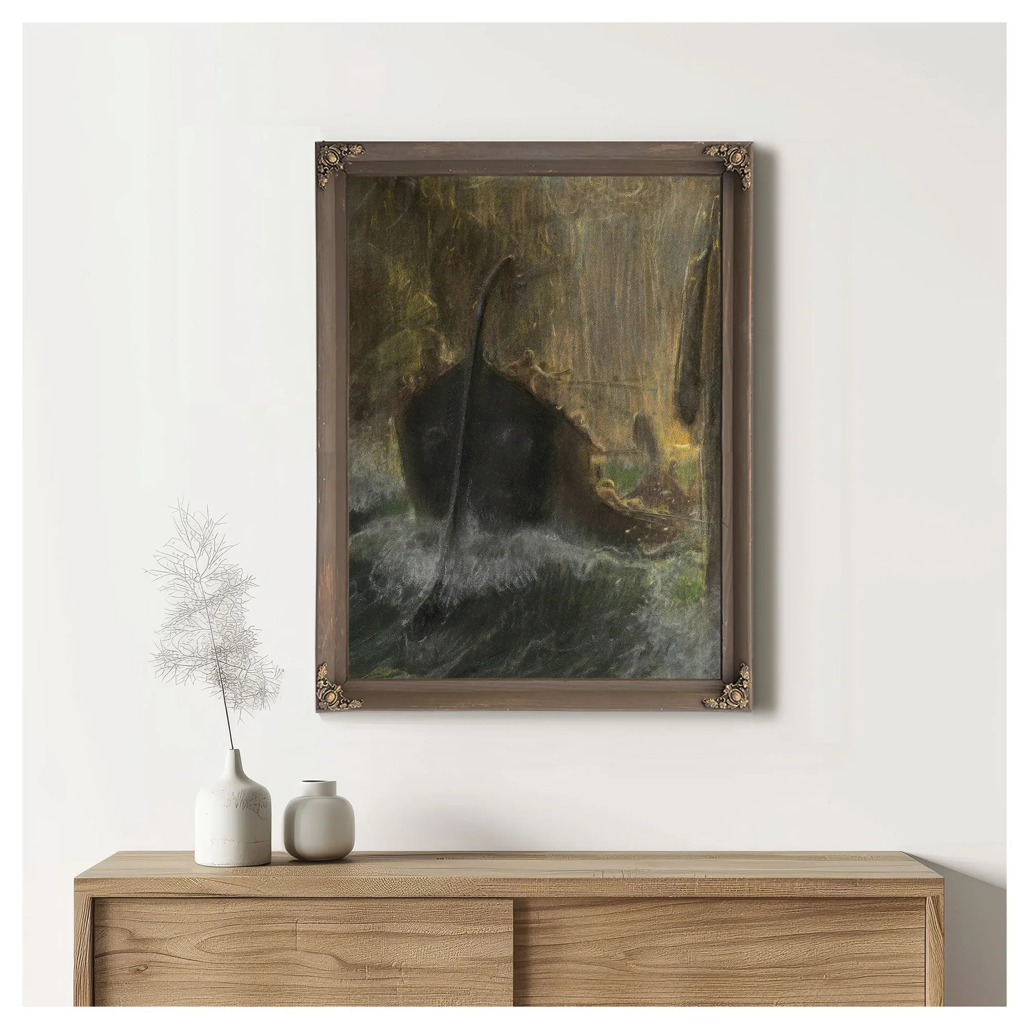 Between Scylla And Charybdis 1910 By Adolf Hiremy Hirschl Fine Art Print