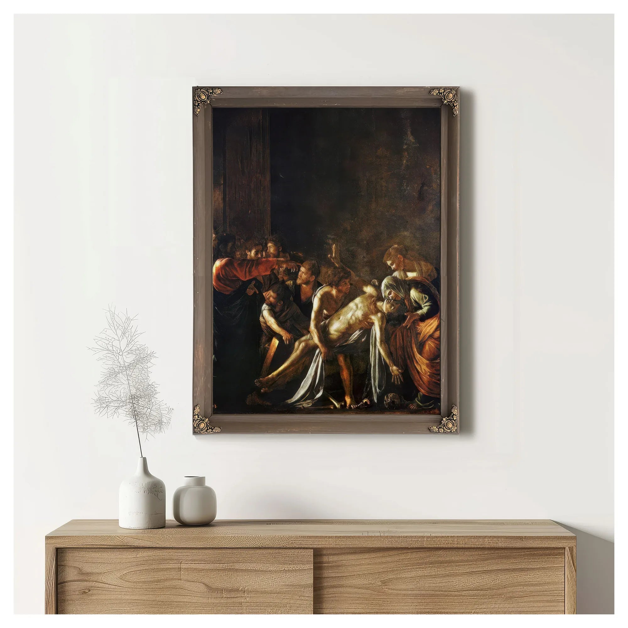 Raising Of Lazarus 1609 By Caravaggio Fine Art Print