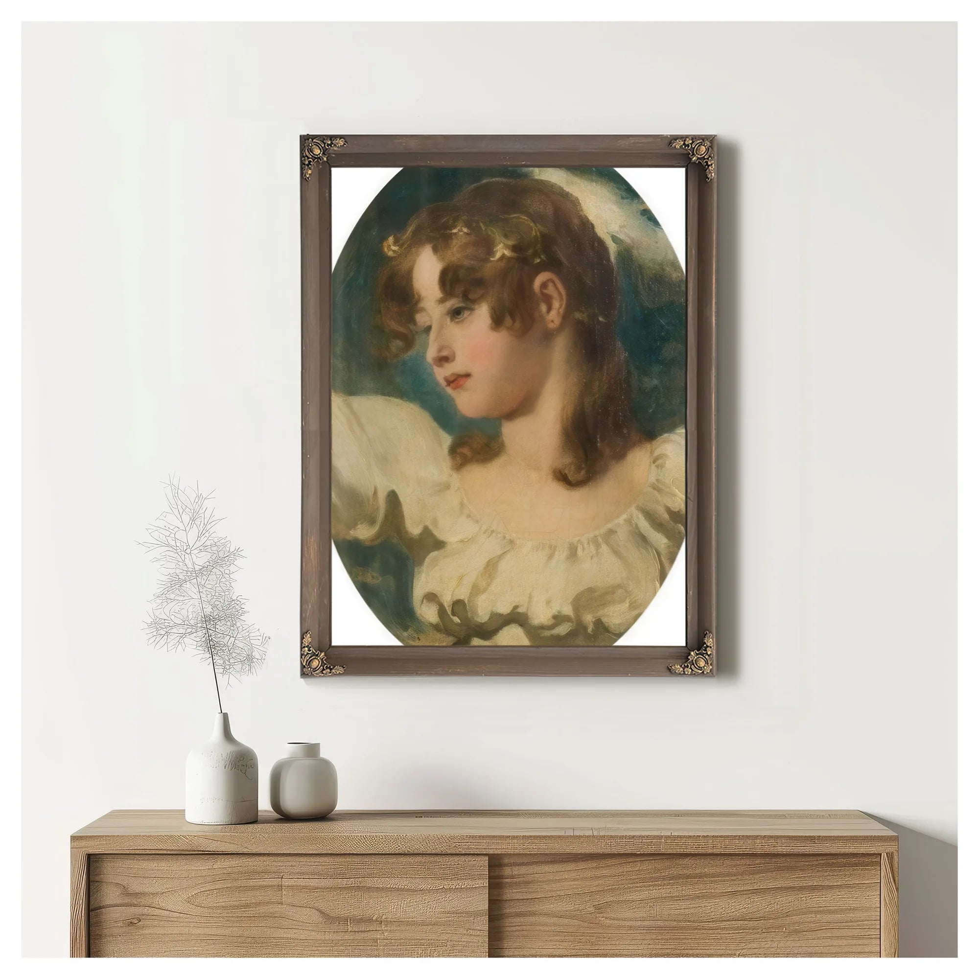 Innocence Head Of A Young Girl By William Etty Fine Art Print