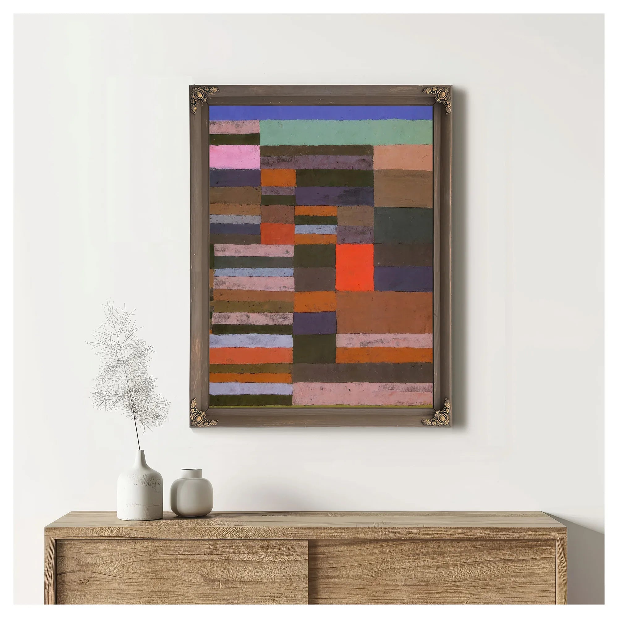 Individualized Measurement Of The Strata 1930 R 2 (82) By Paul Klee Fine Art Print