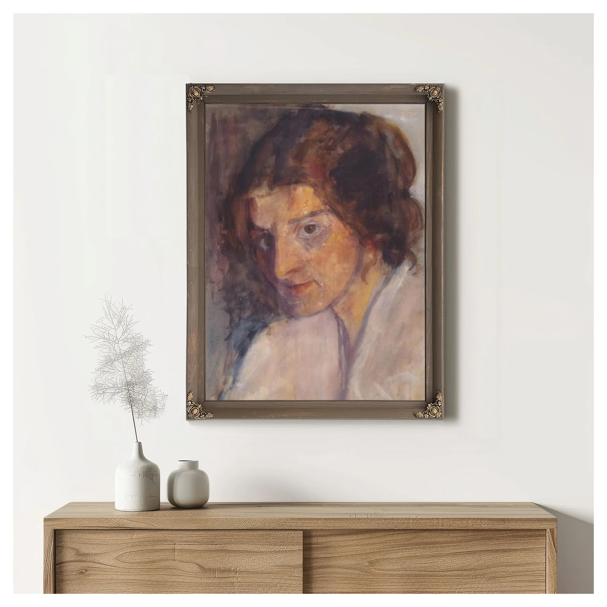 Self Portrait 5 By Paula Modersohn Becker Fine Art Print