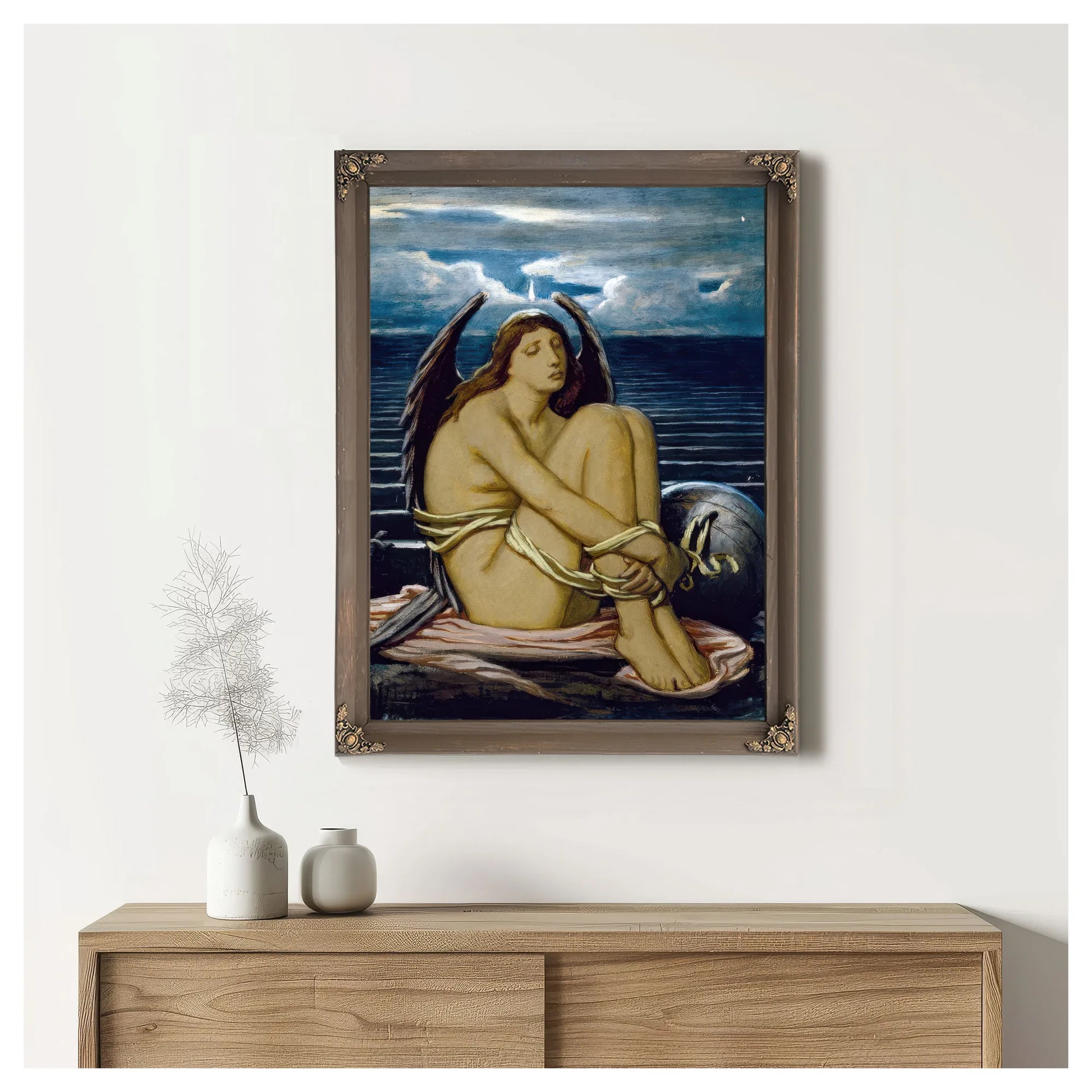 Soul In Bondage By Elihu Vedder Fine Art Print