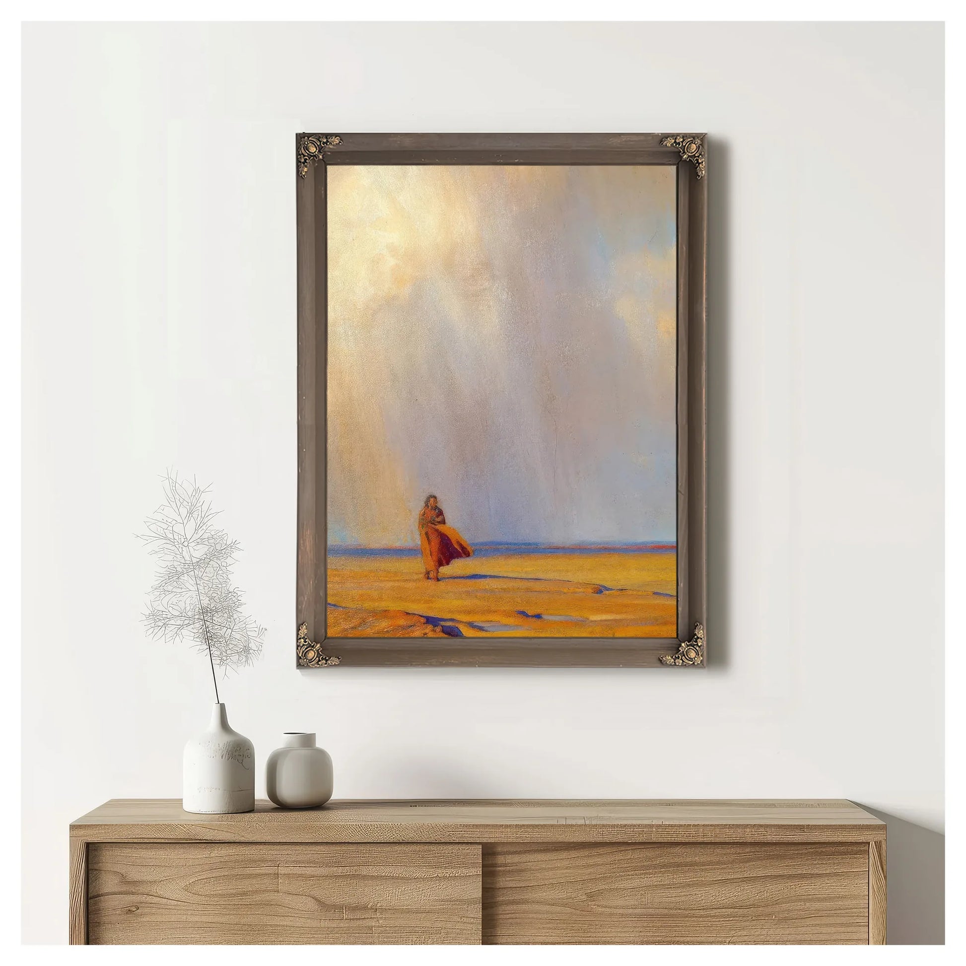 Desert Shower By Maynard Dixon Fine Art Print