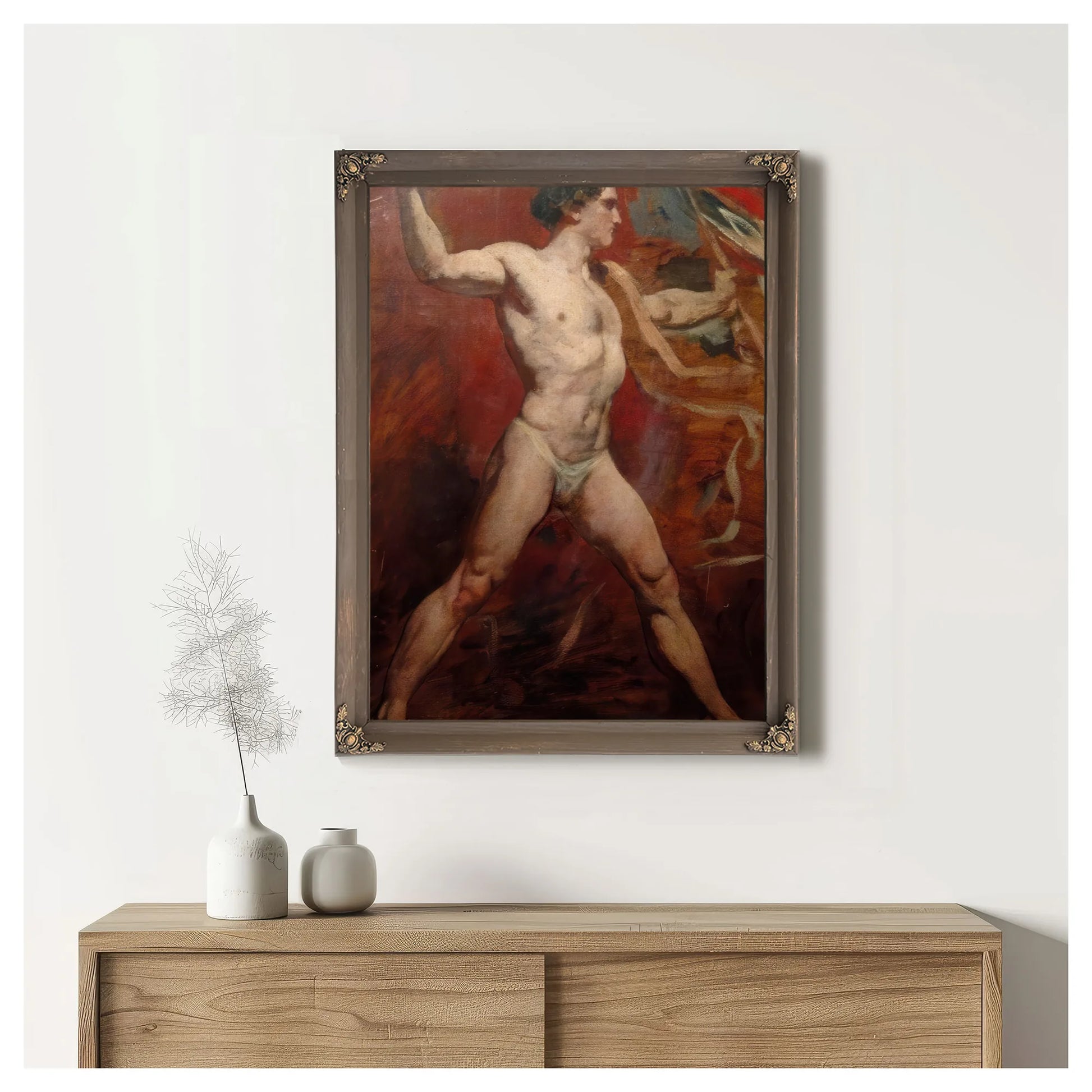 Standing Male Nude 2 By William Etty Fine Art Print