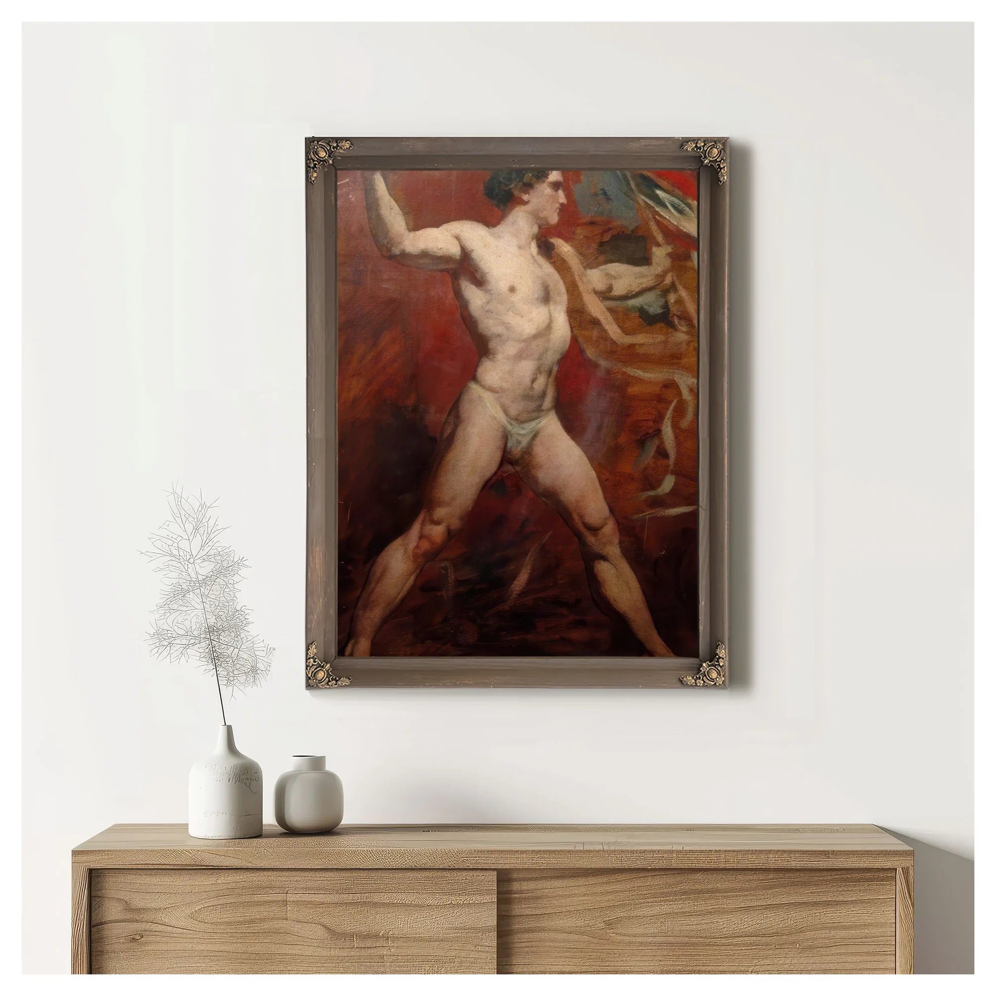 Standing Male Nude 2 By William Etty Fine Art Print