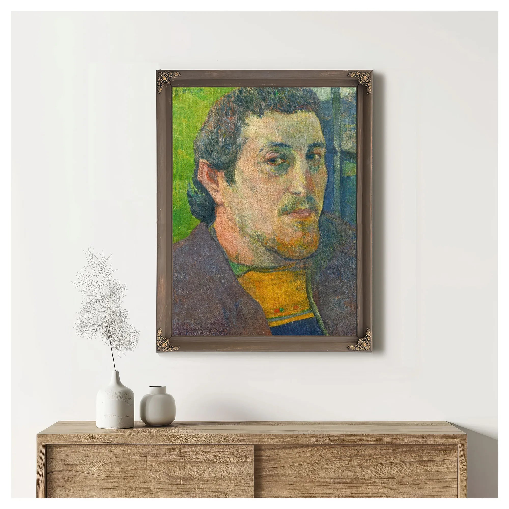 Self Portrait Dedicated To Carriere By Paul Gauguin Fine Art Print