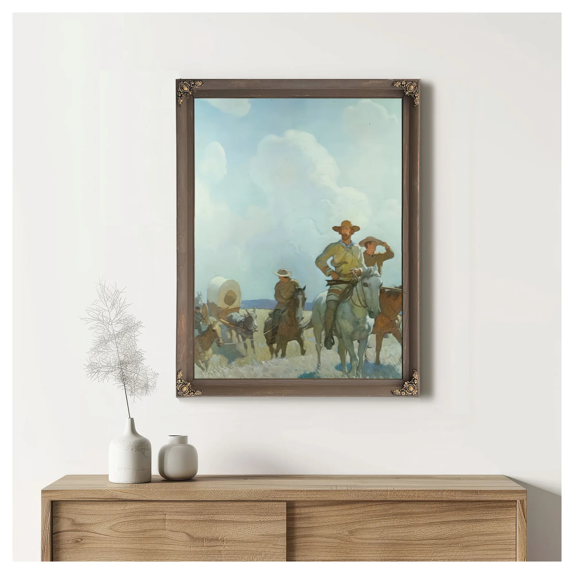 The Parkman Outfit Henry Chatilon Guide And Hunter By NC Wyeth Fine Art Print