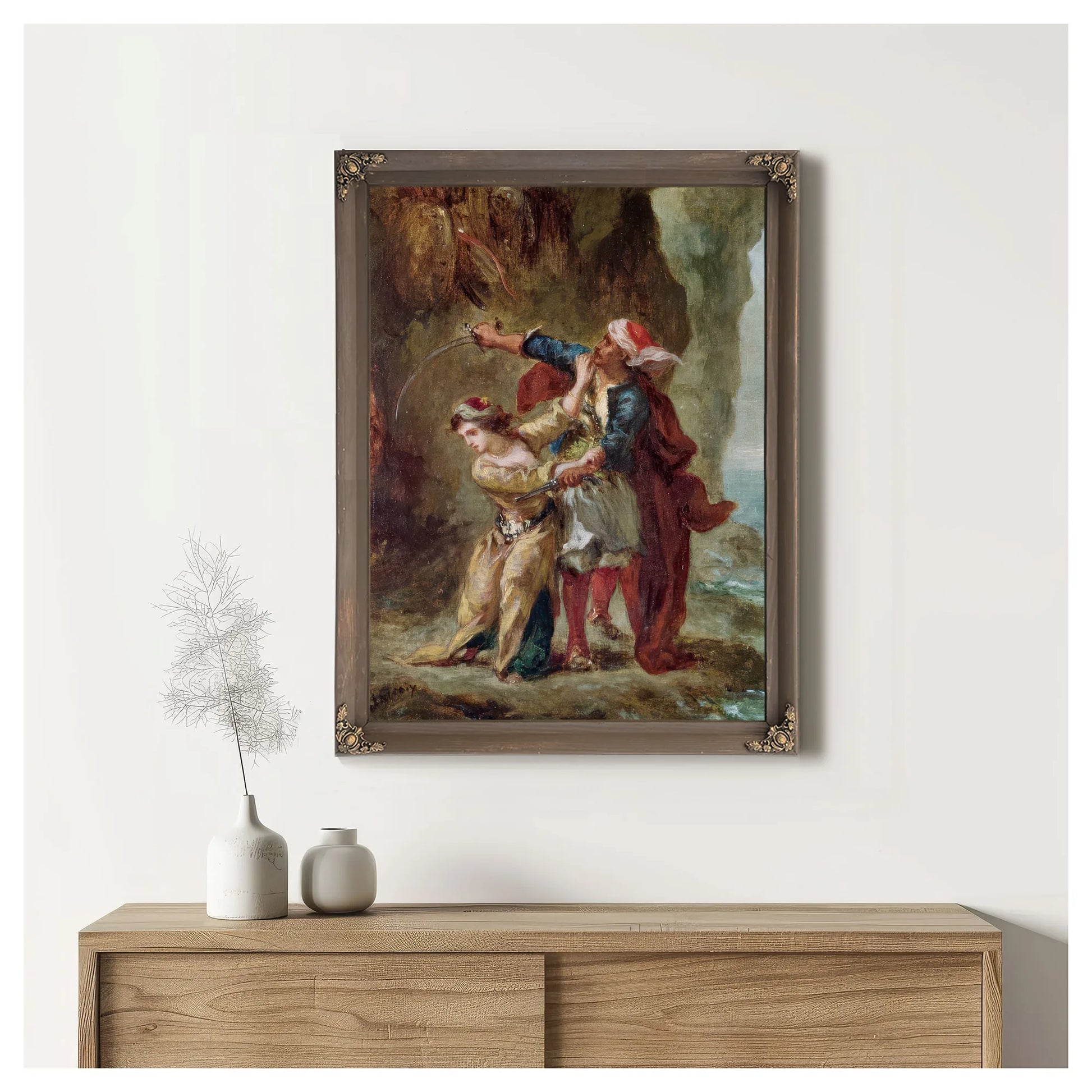 The Bride Of Abydos By Ferdinand Victor Eugene Delacroix Fine Art Print