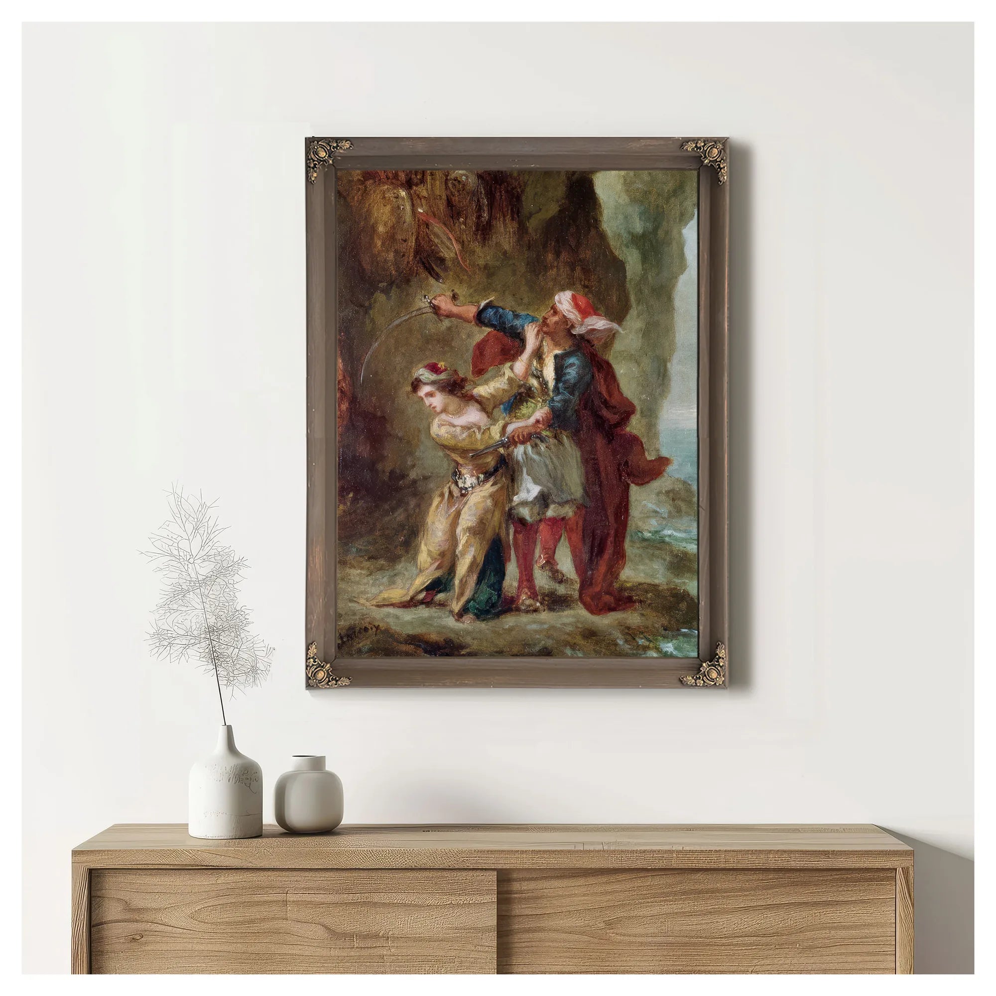 The Bride Of Abydos By Ferdinand Victor Eugene Delacroix Fine Art Print