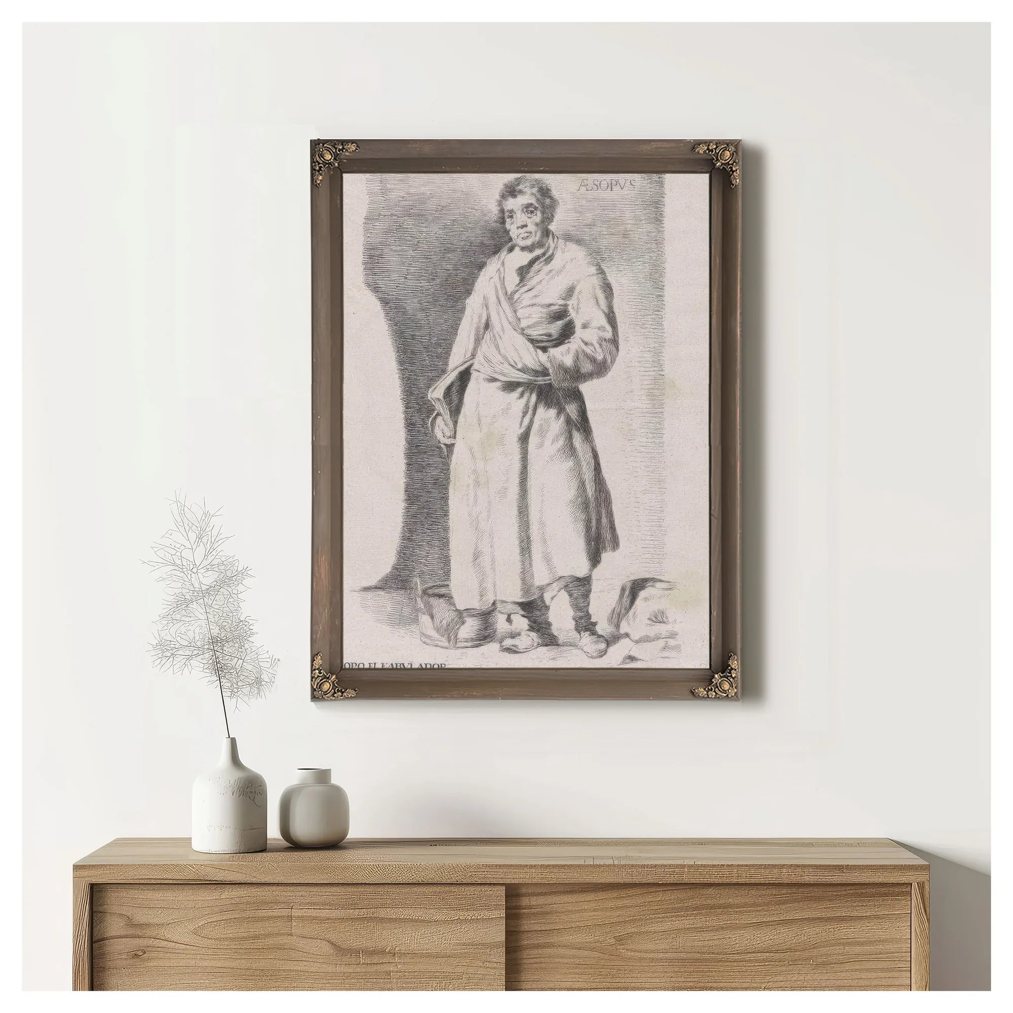 Aesopus By Francisco De Goya Fine Art Print