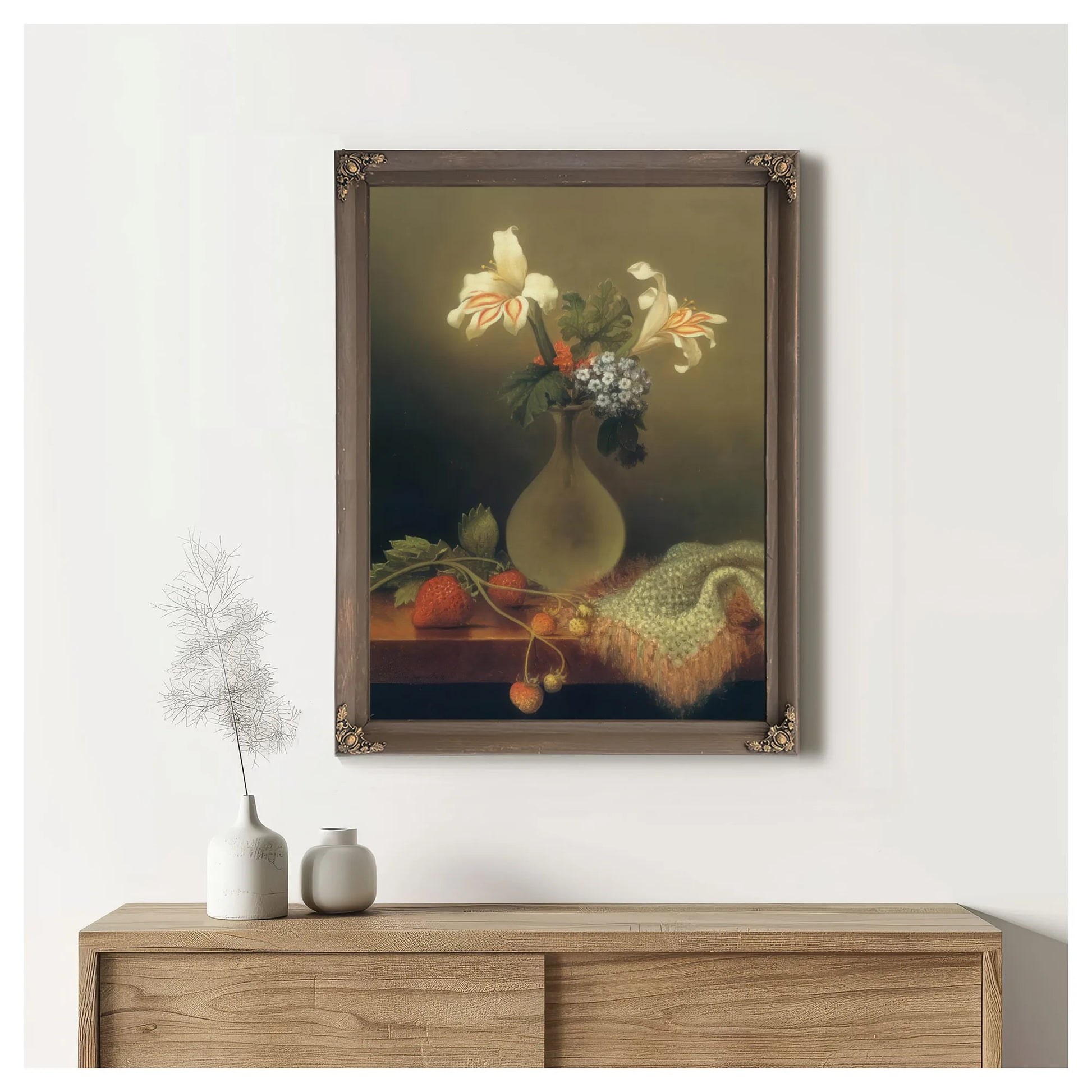 A Vase Of Corn Lilies And Heliotrope By Martin Johnson Heade Fine Art Print