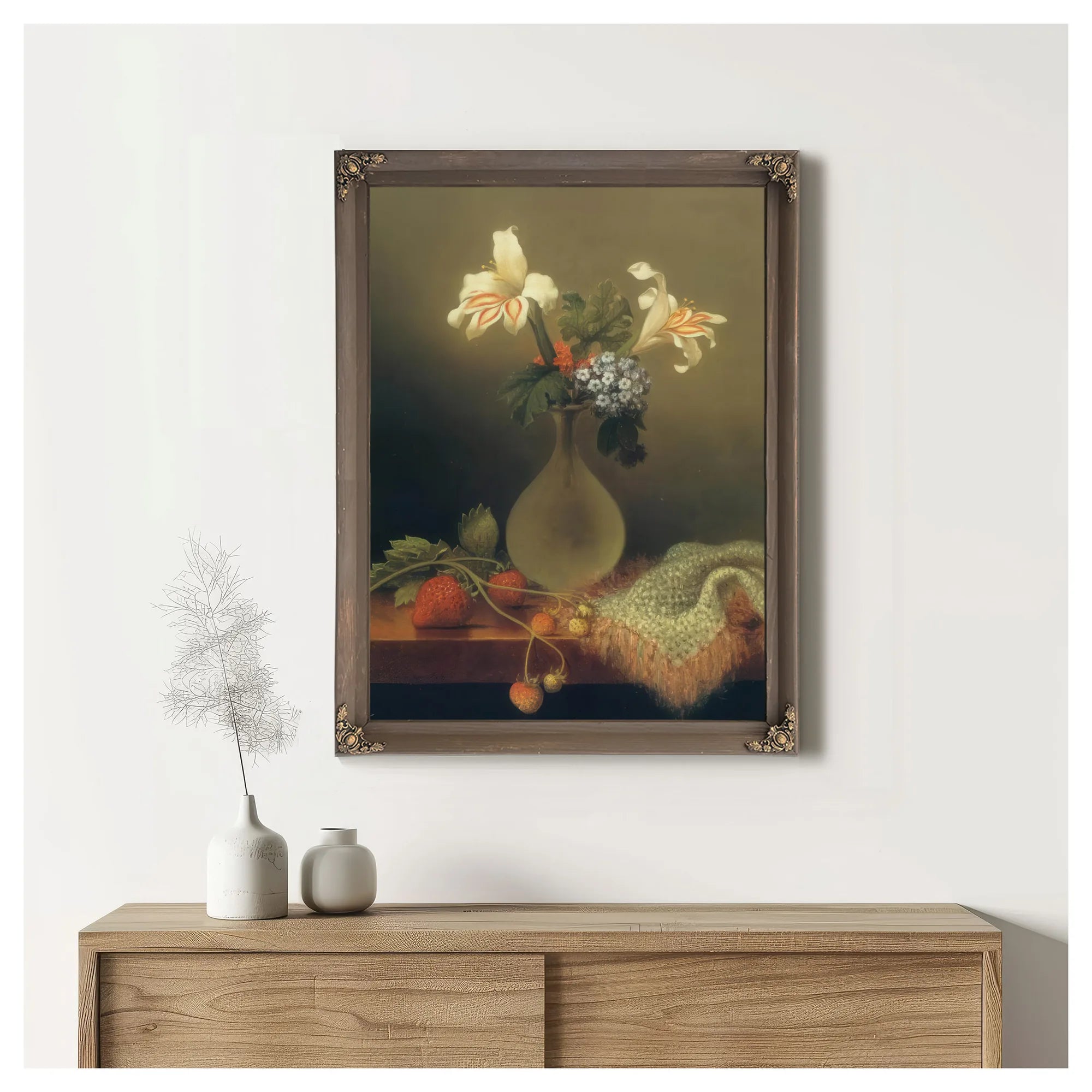 A Vase Of Corn Lilies And Heliotrope By Martin Johnson Heade Fine Art Print
