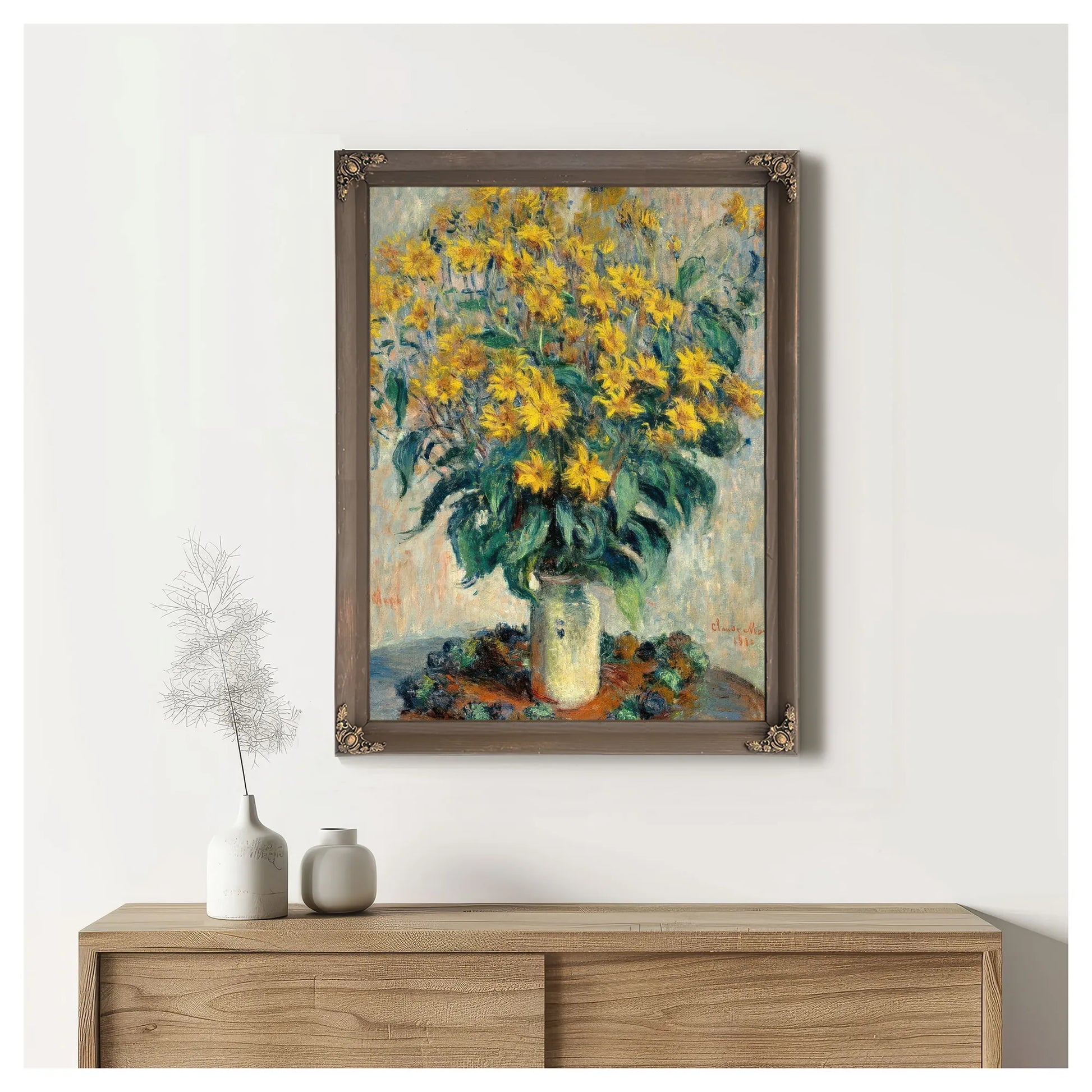 Jerusalem Artichoke By Claude Monet Fine Art Print