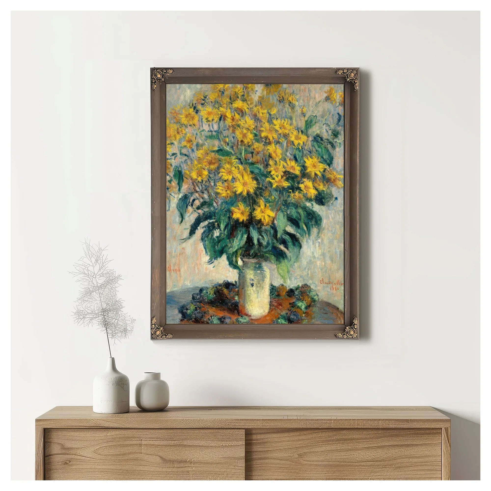 Jerusalem Artichoke By Claude Monet Fine Art Print