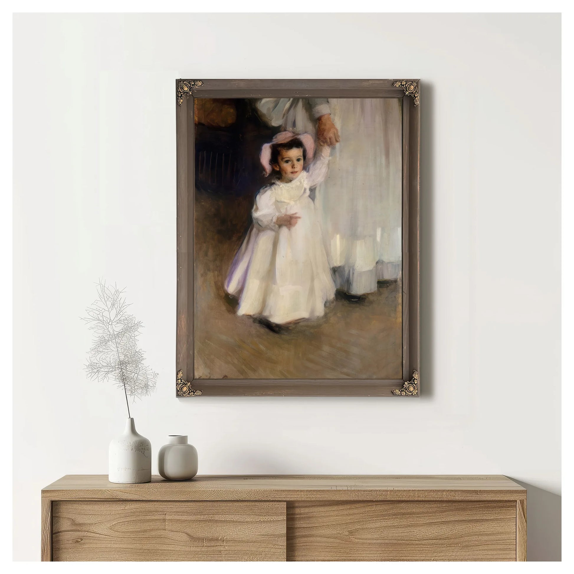 Ernesta Child With Nurse 1894 By Cecilia Beaux Fine Art Print