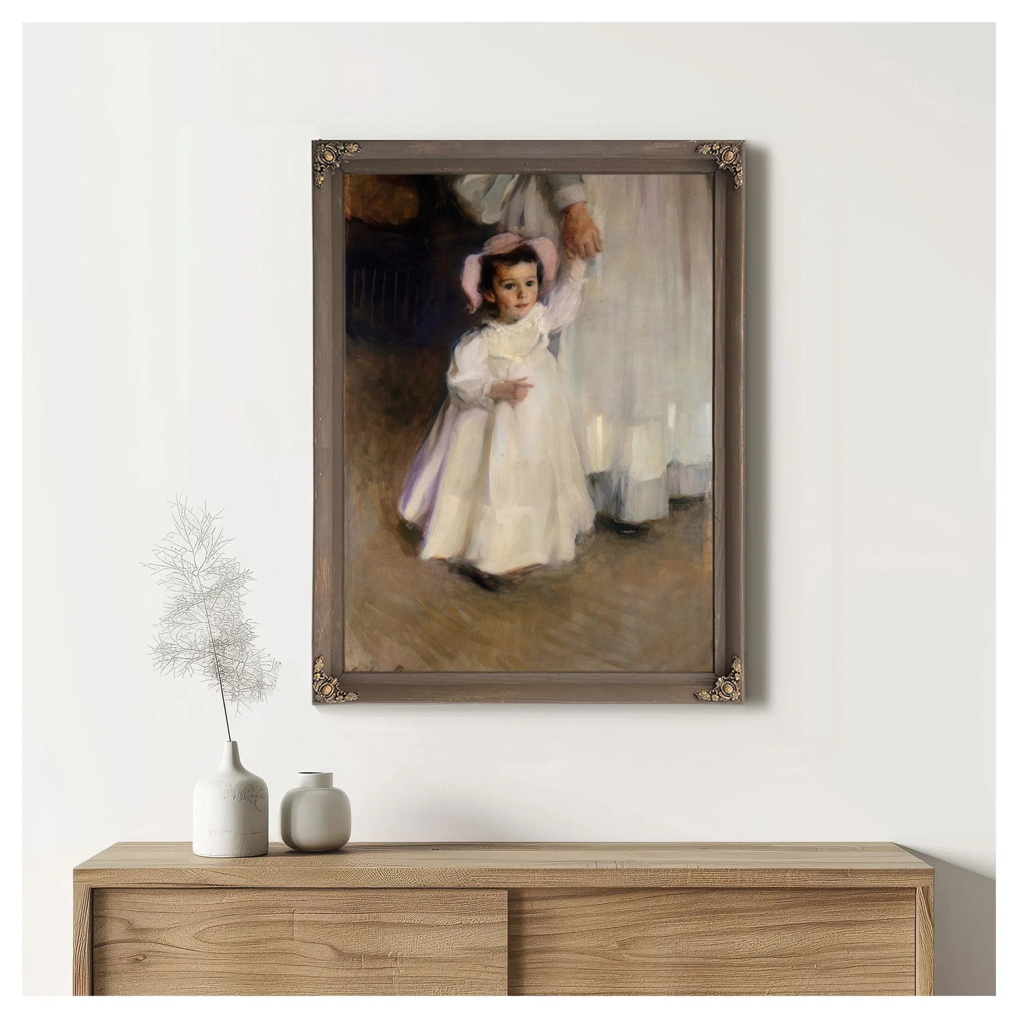 Ernesta Child With Nurse 1894 By Cecilia Beaux Fine Art Print