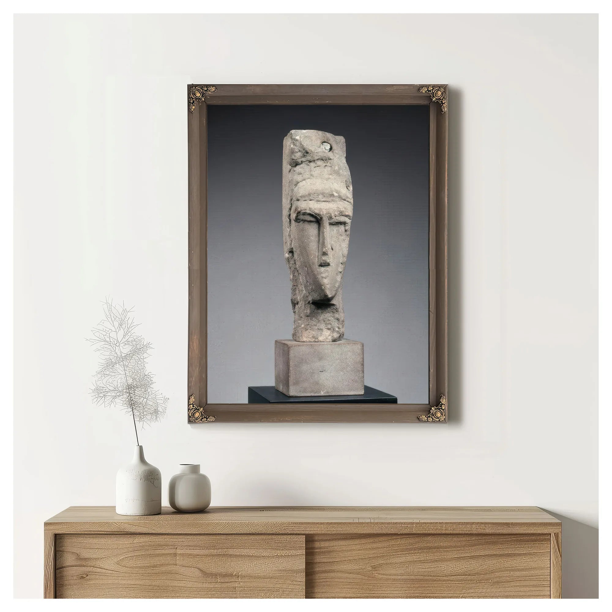 Head (Tête) By Amedeo Modigliani Fine Art Print
