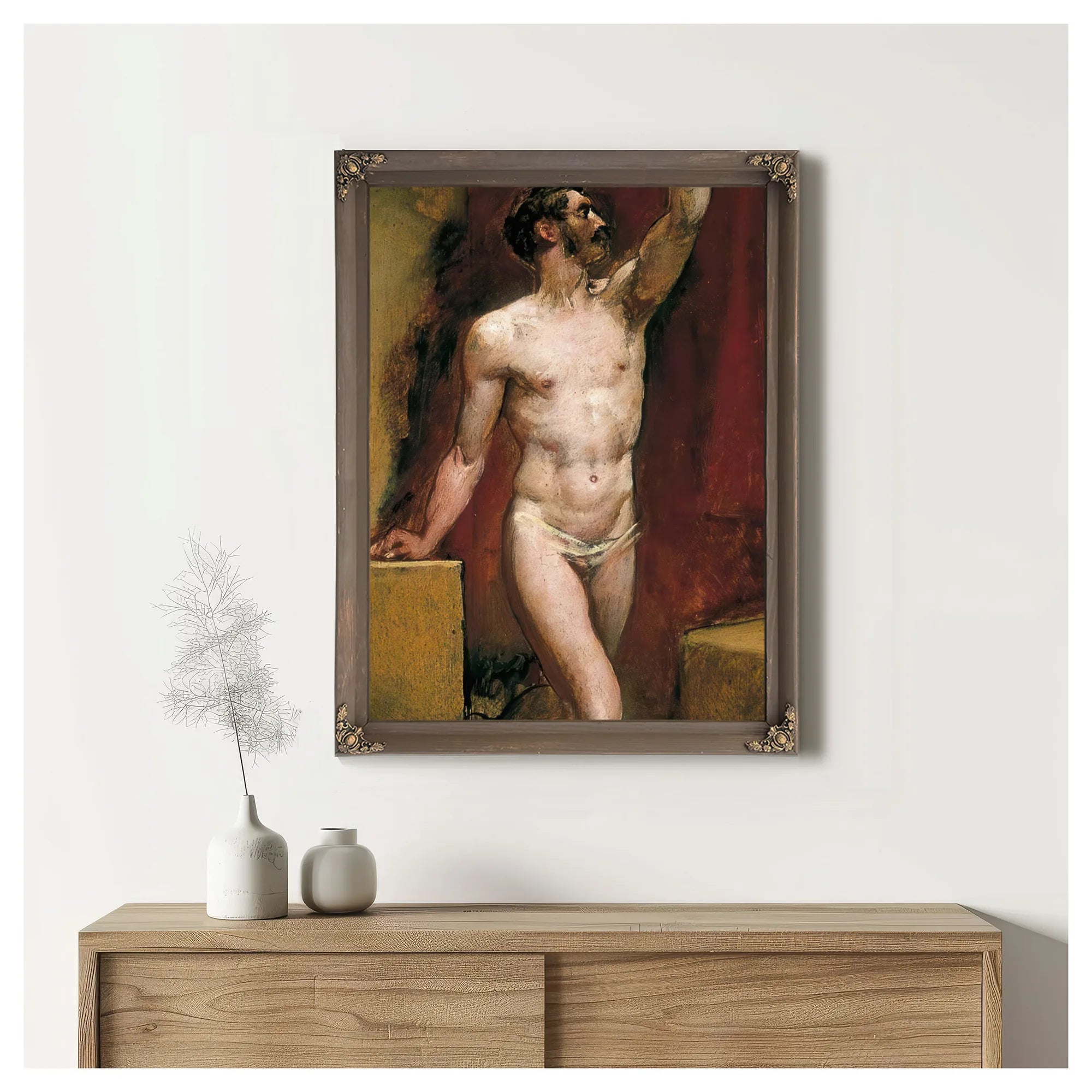 Male Nude 23 By William Etty Fine Art Print