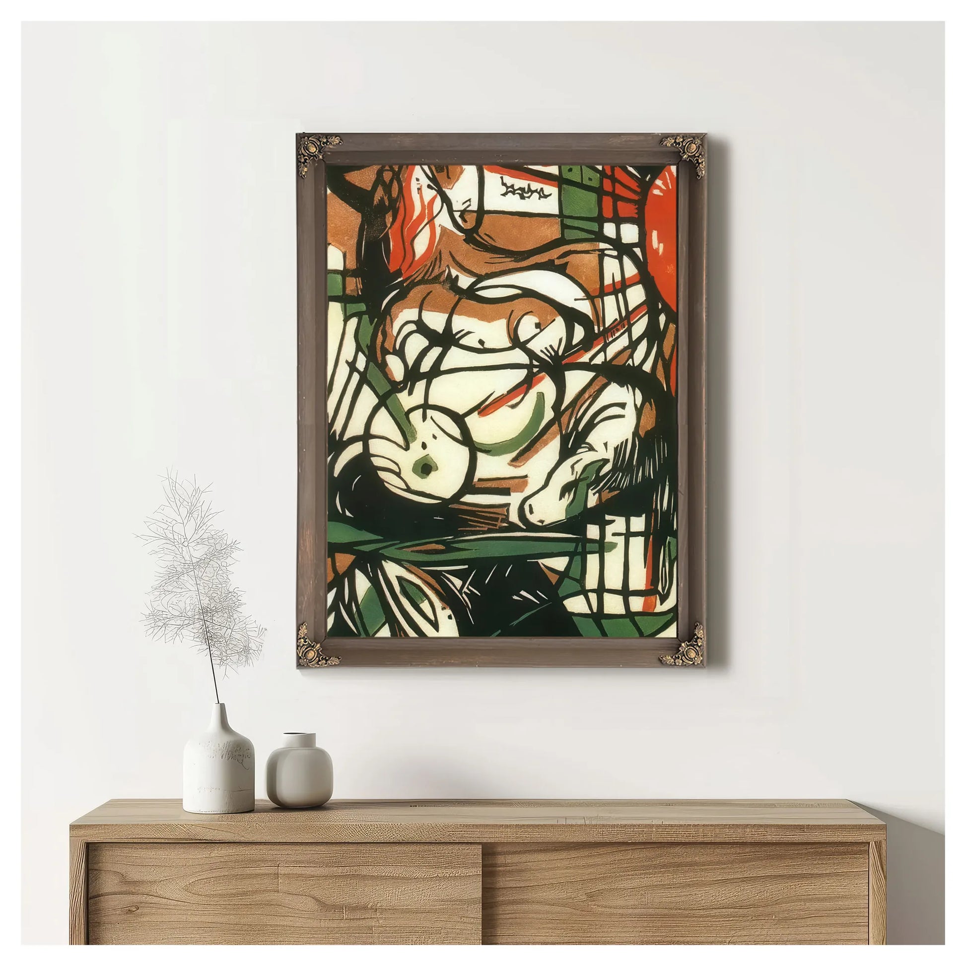Birth Of The Horses By Franz Marc Fine Art Print