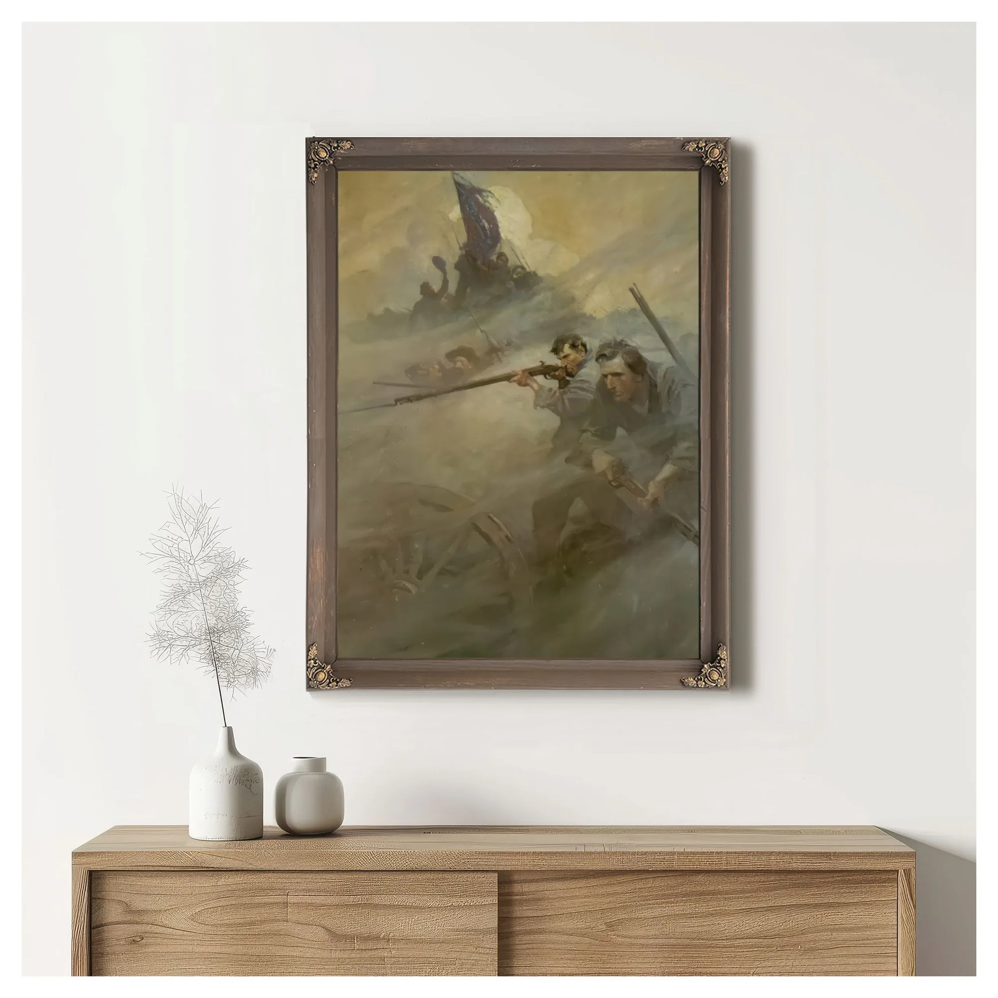 The Battle By NC Wyeth Fine Art Print
