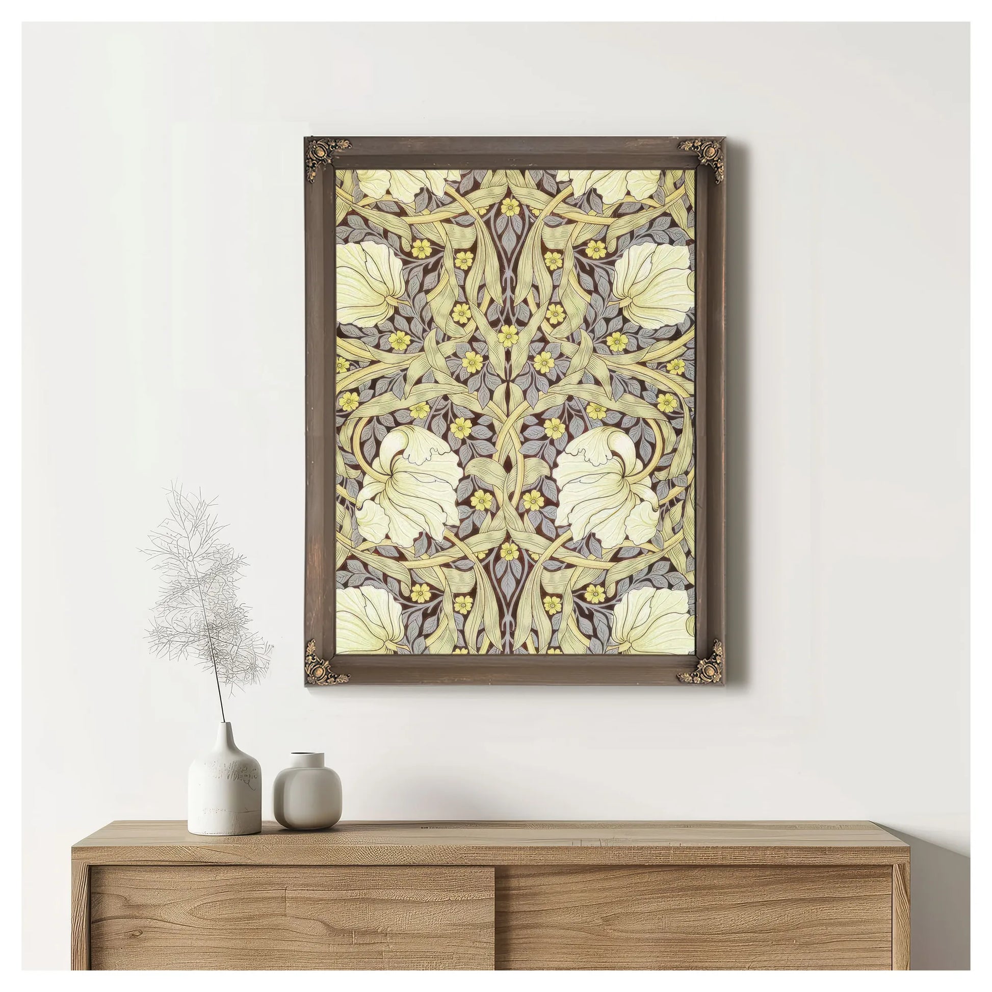 Pimpernell Wallpaper Design By William Morris Fine Art Print