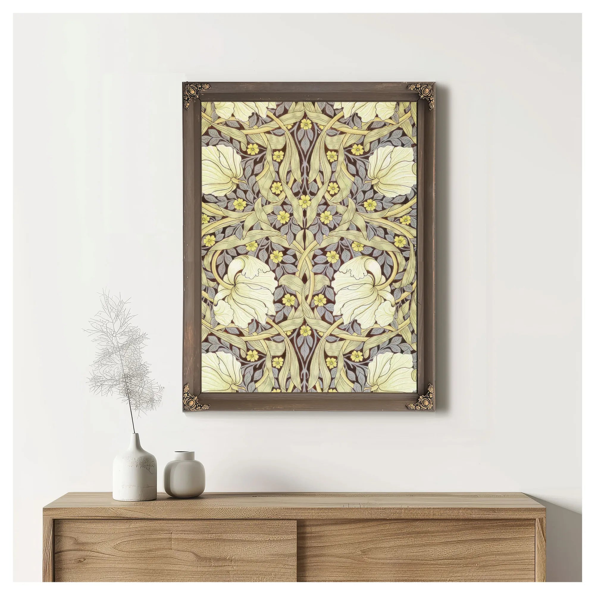 Pimpernell Wallpaper Design By William Morris Fine Art Print