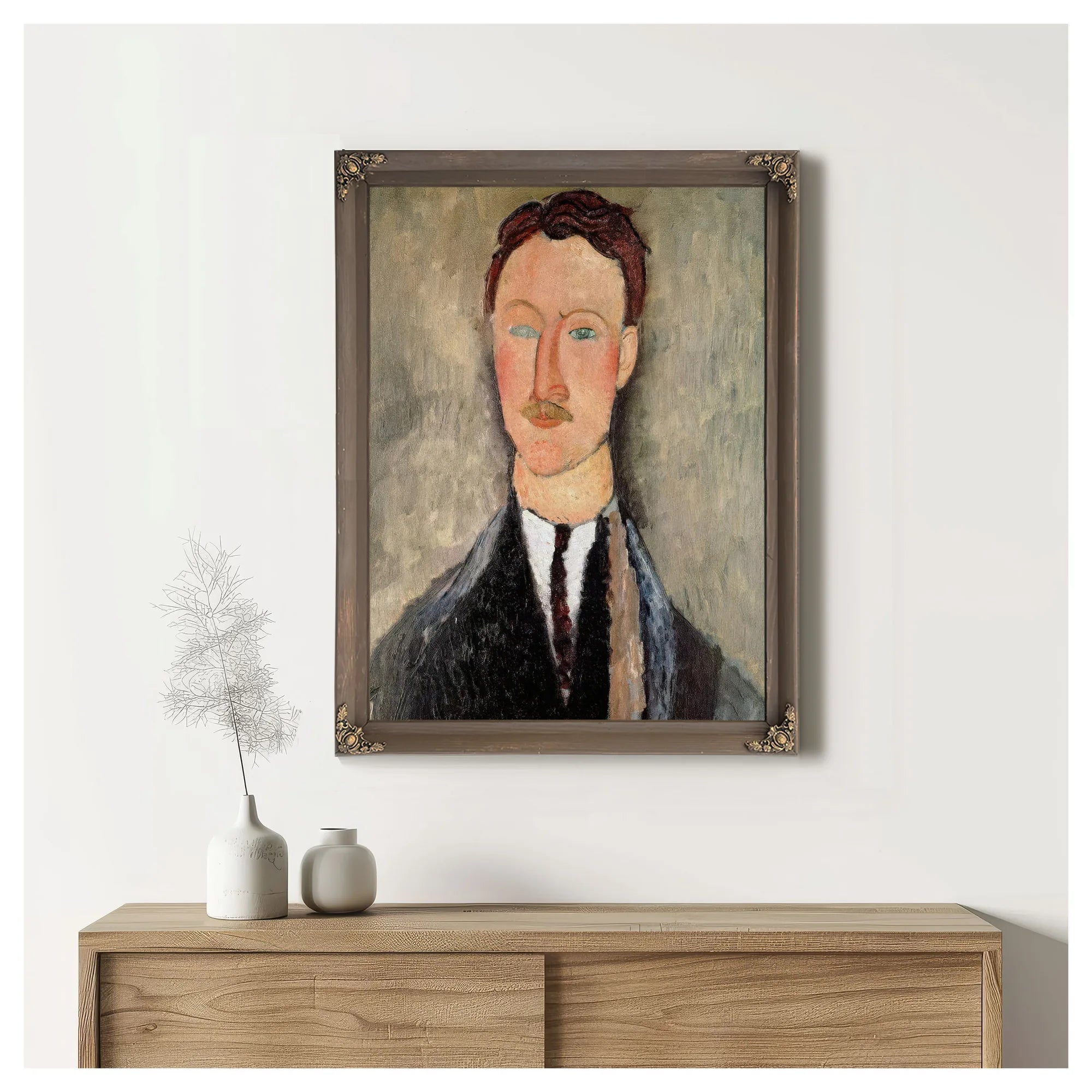Portrait Of Leopold Survage (1879 1968) By Amedeo Modigliani Fine Art Print