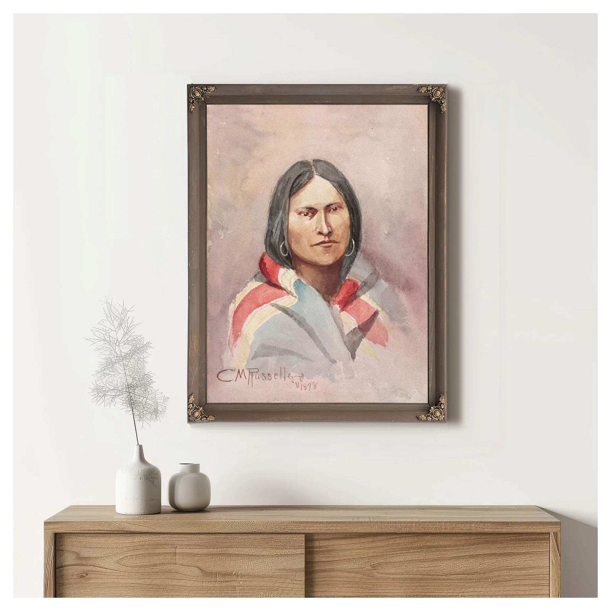 Indian Woman by Charles Marion Russell