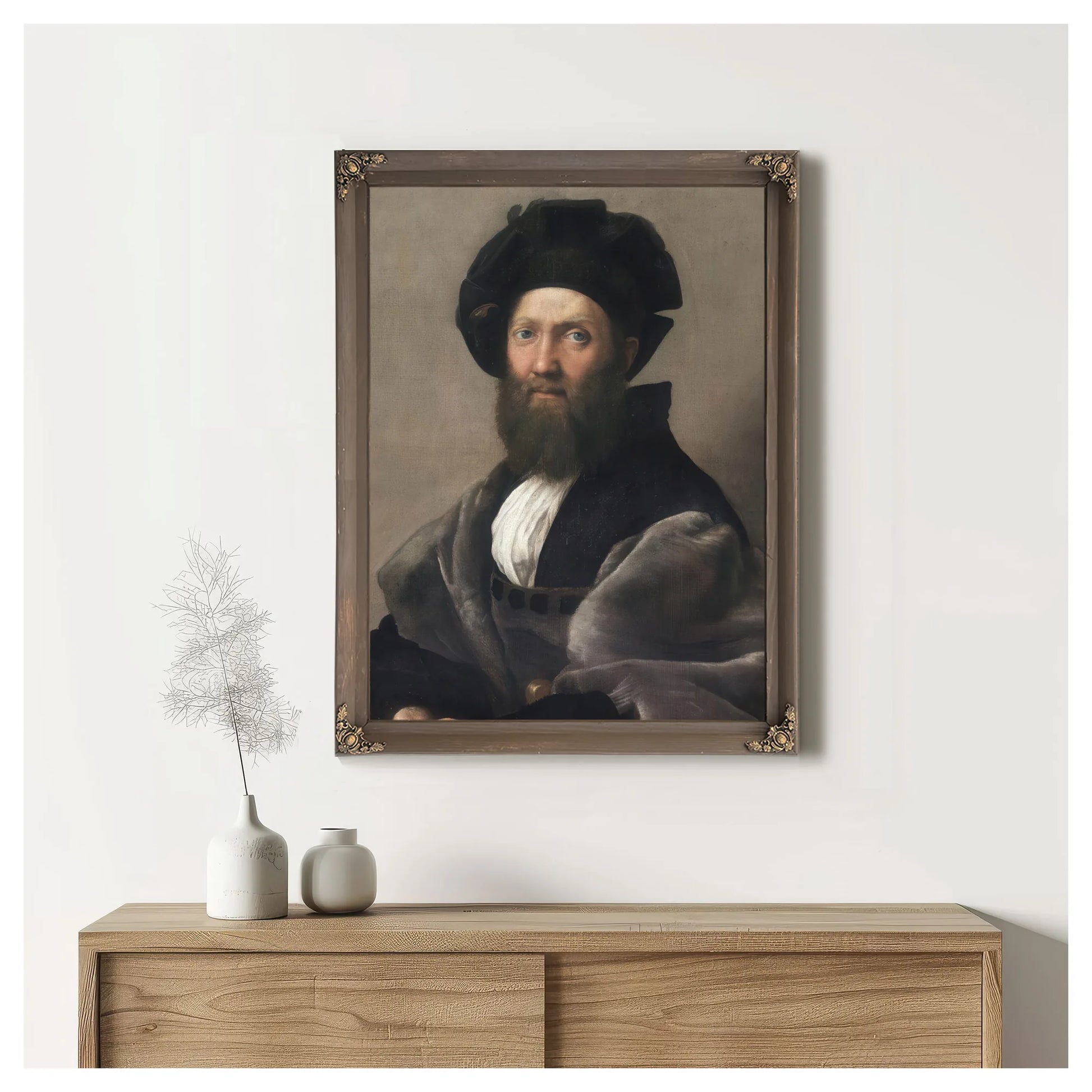 Baldassare Castiglione By Raphael Fine Art Print