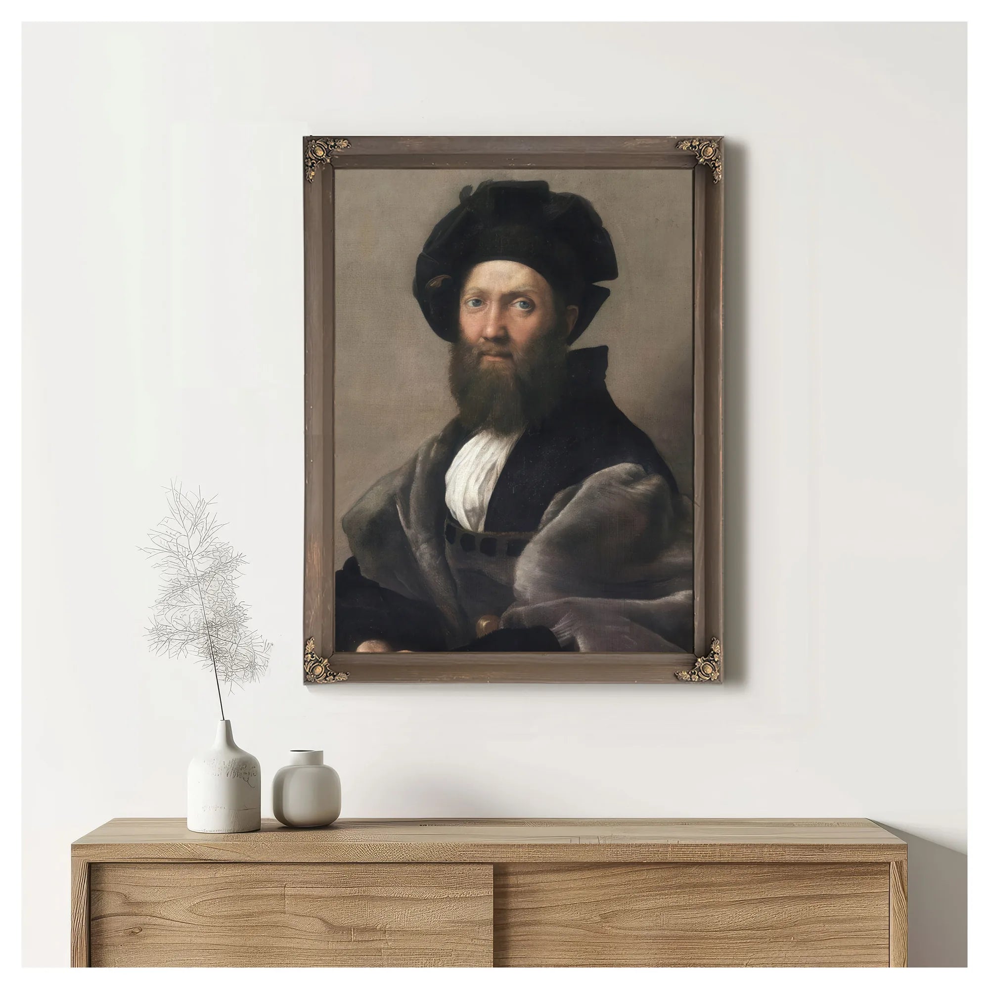 Baldassare Castiglione By Raphael Fine Art Print