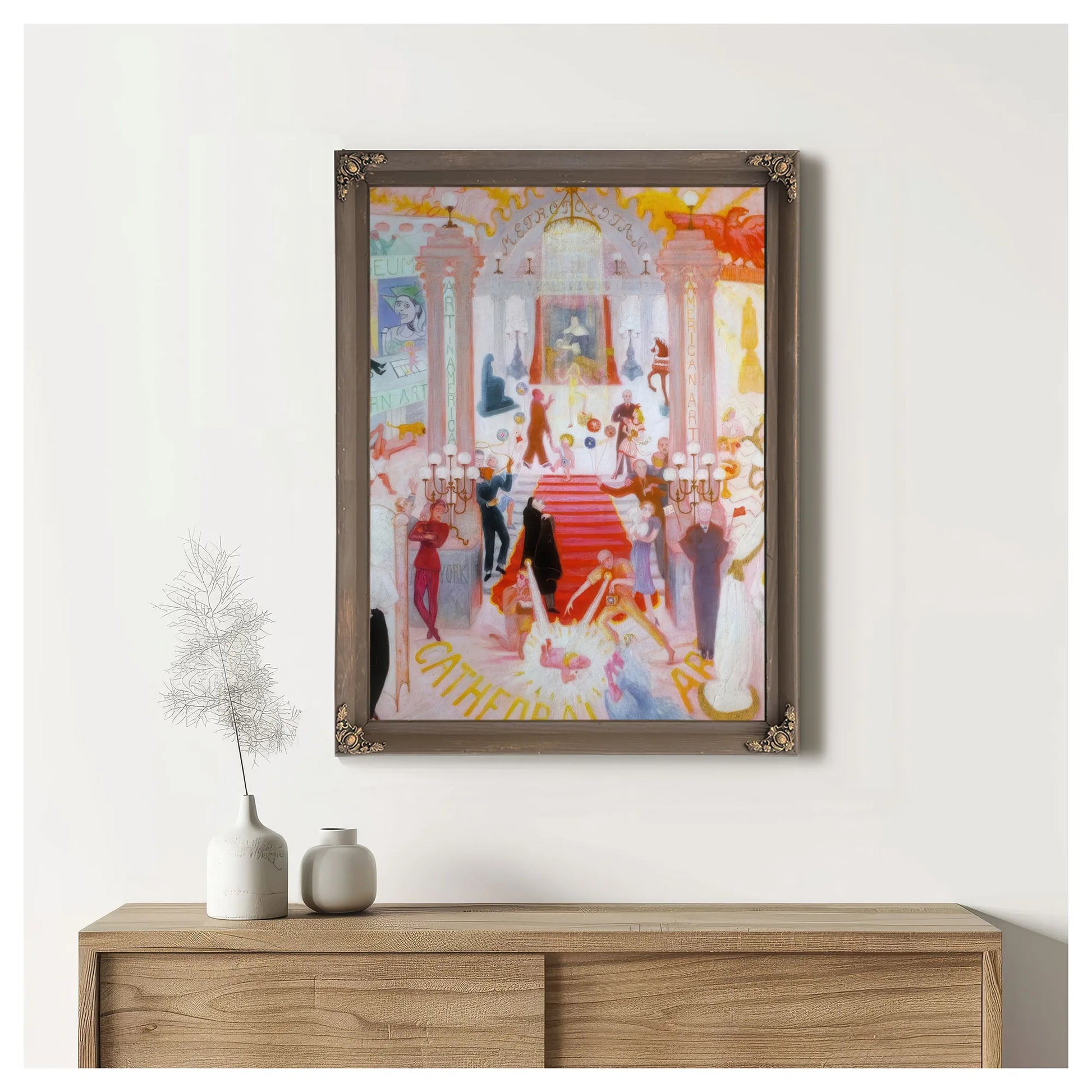 The Cathedrals Of Art Begun 1942 By Florine Stettheimer Fine Art Print