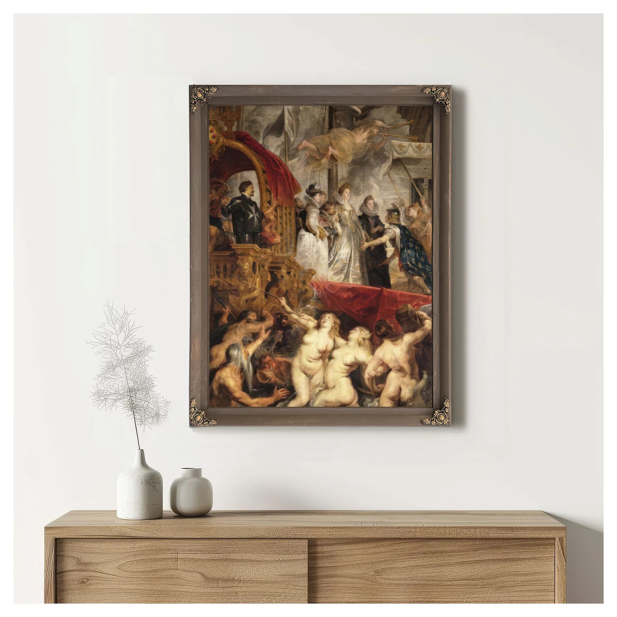 The Arrival Of Marie De Medici In Marseilles 3Rd November 1600 By Peter Paul Rubens Fine Art Print