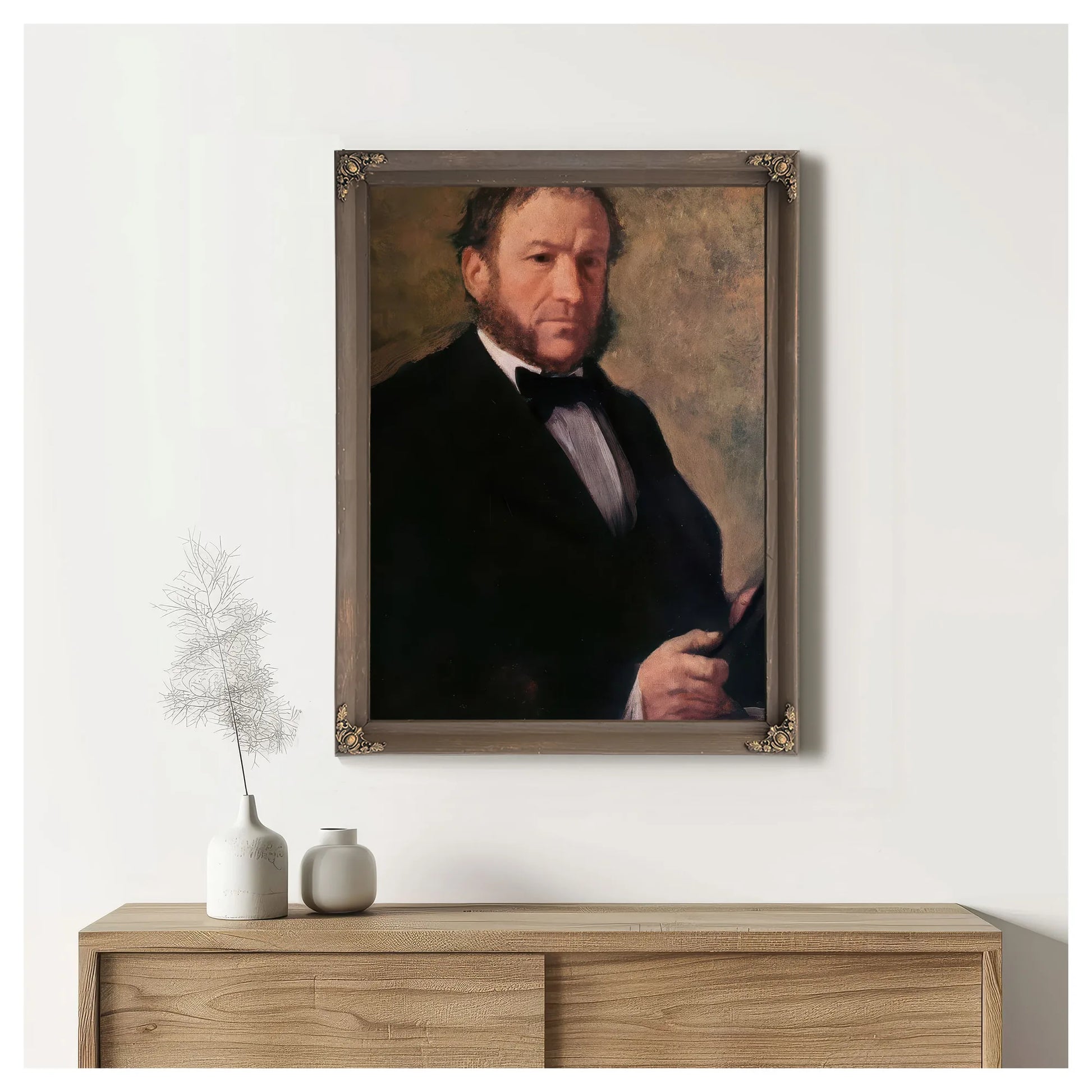 Portrait Of Monsieur Ruelle By Edgar Degas Fine Art Print