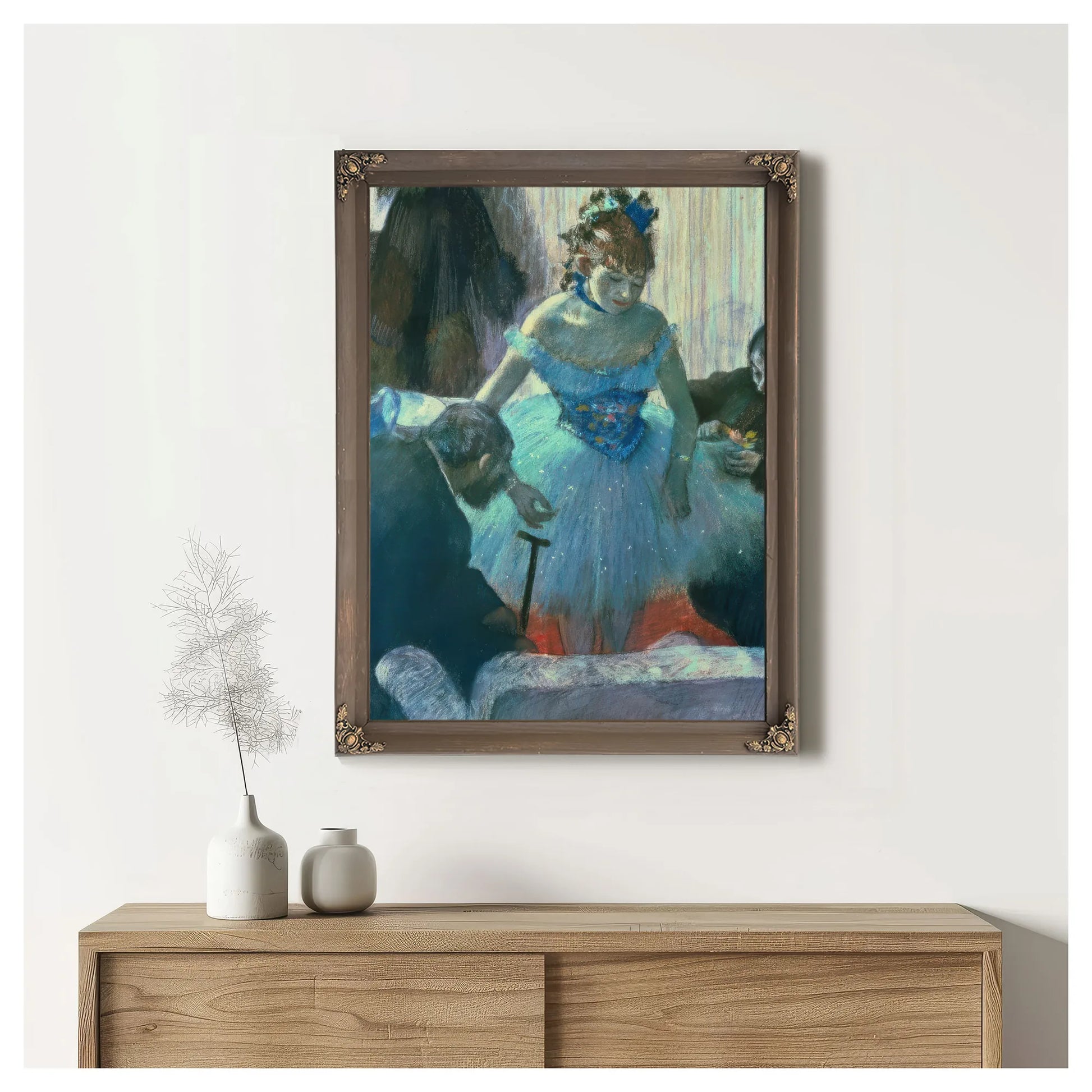 Dancer In Her Dressing Room By Edgar Degas Fine Art Print