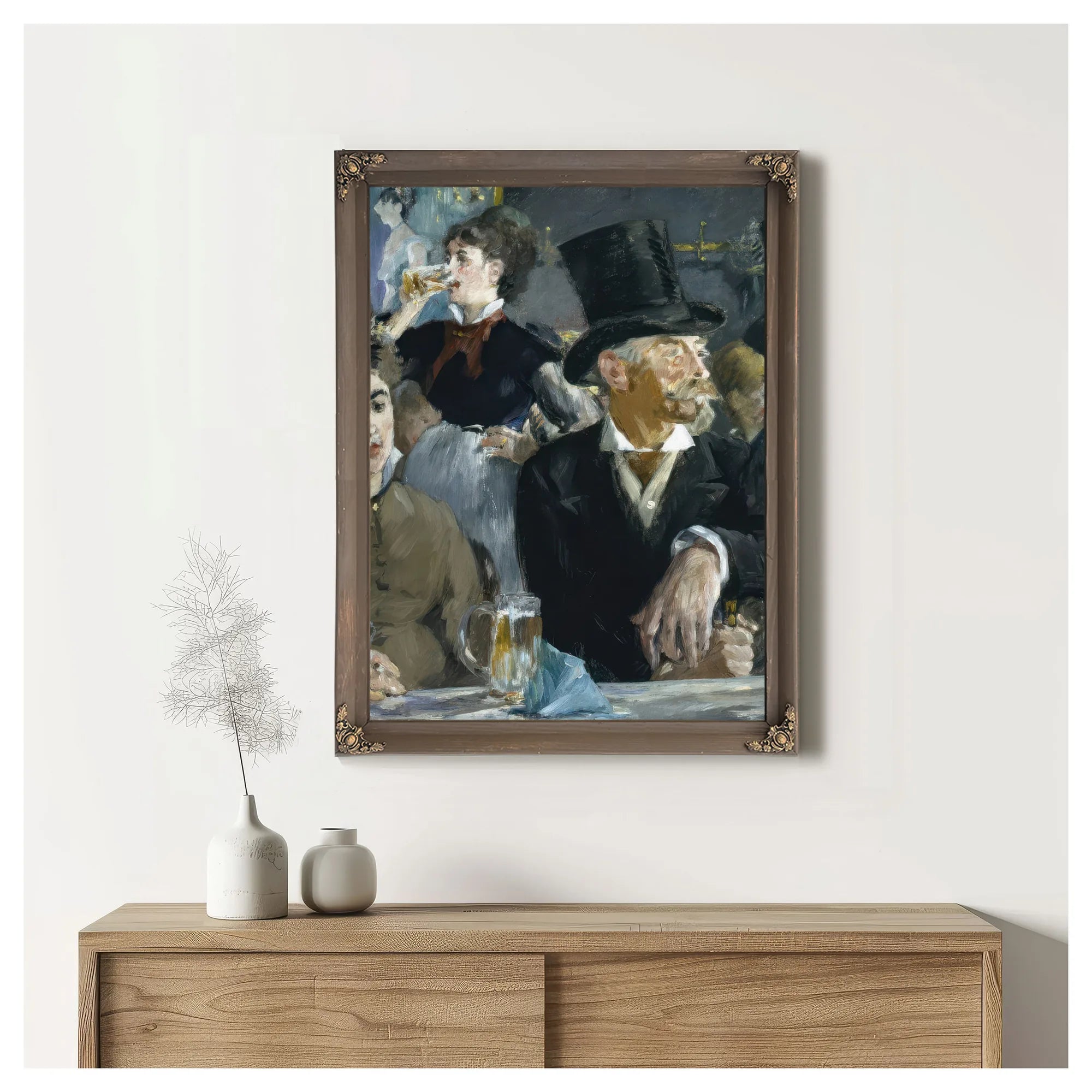 At The Cafe By Edouard Manet Fine Art Print