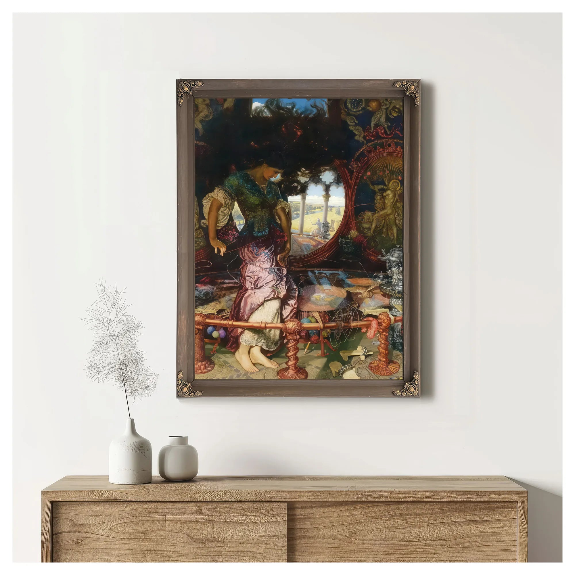 The Lady Of Shalott By William Holman Hunt Fine Art Print