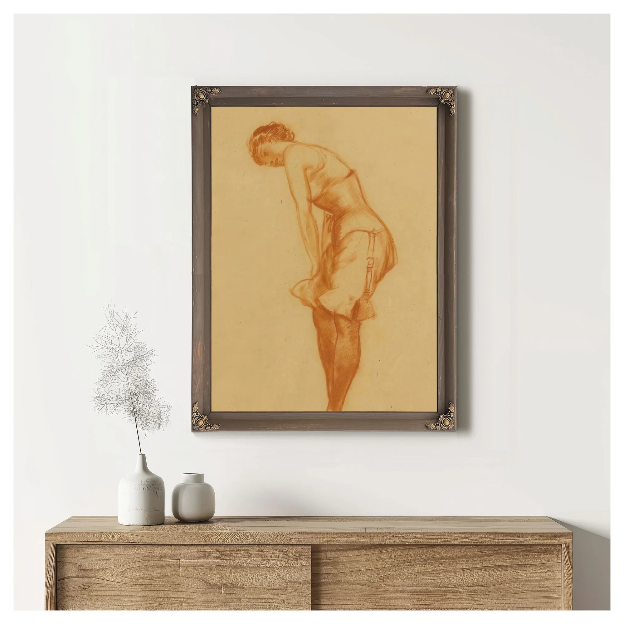 Untitled Silk Stockings By Everett Shinn Fine Art Print