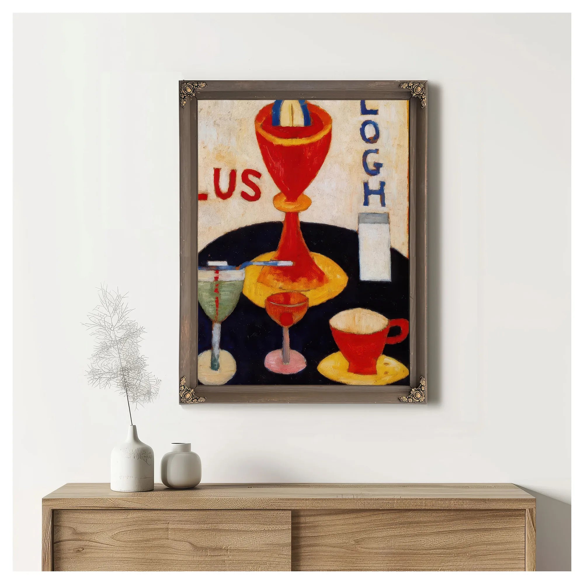 Handsome Drinks By Marsden Hartley Fine Art Print