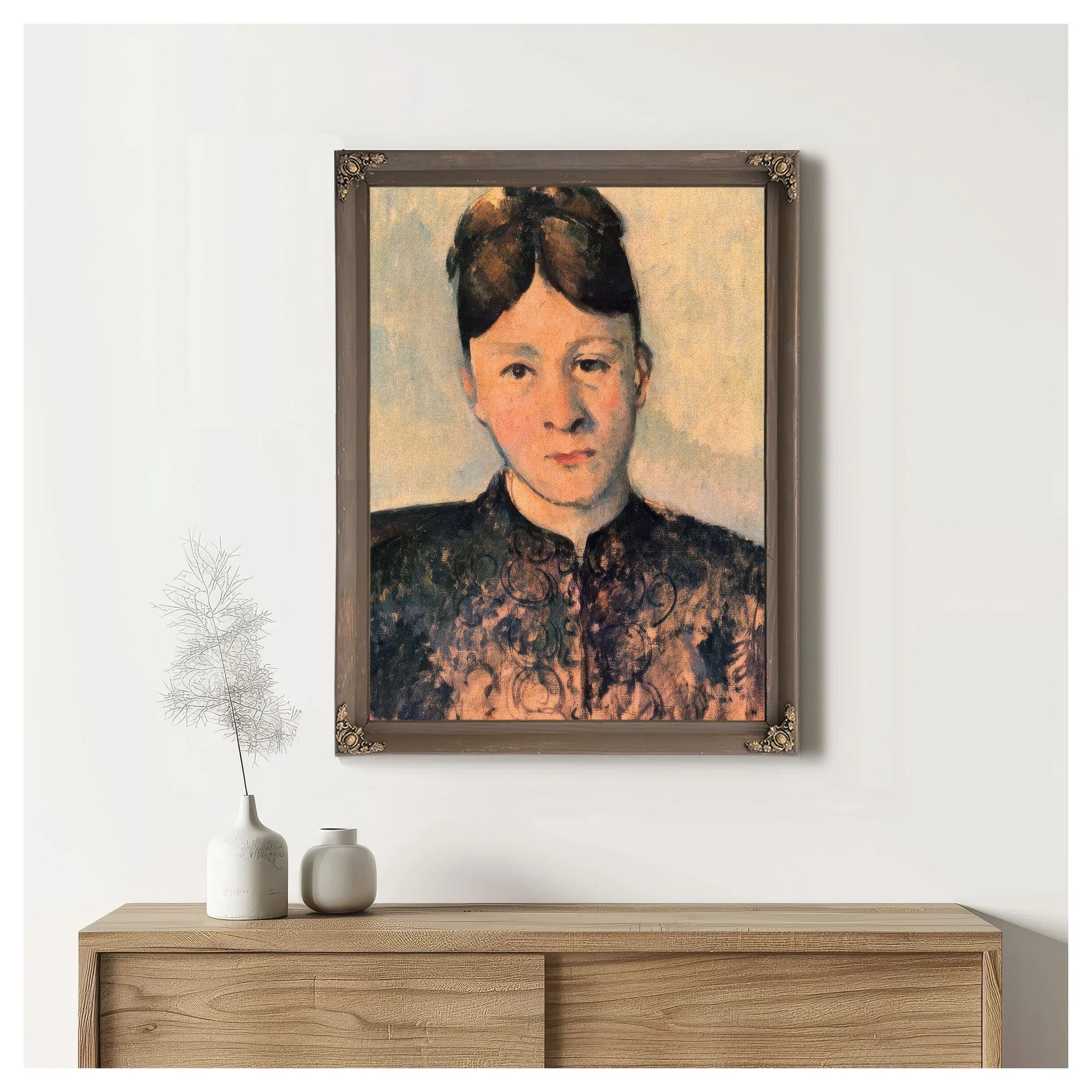 Portrait Of Madame Cezanne 1885 By Paul Cezanne Fine Art Print