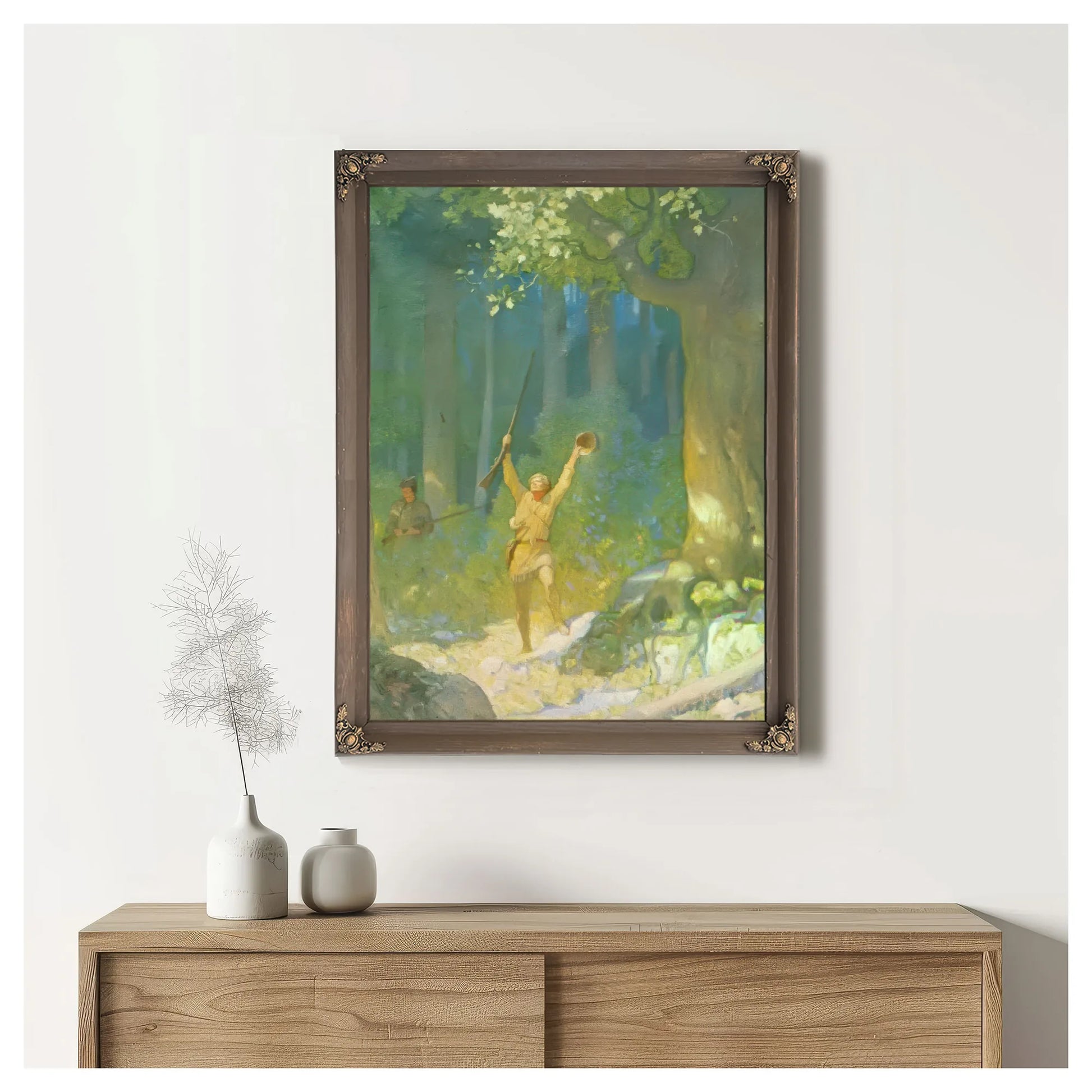 Emerging Into An Opening By NC Wyeth Fine Art Print