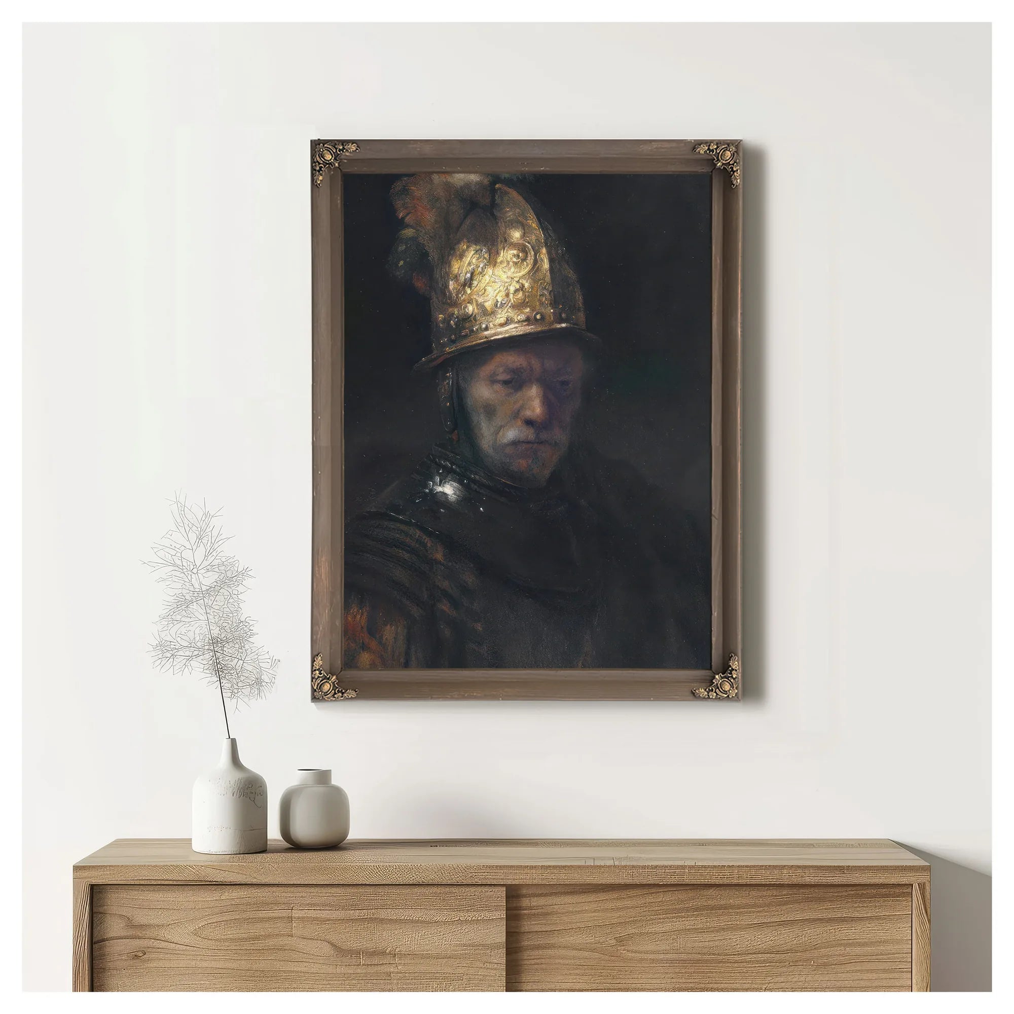 The Man With The Golden Helmet By Rembrandt Fine Art Print