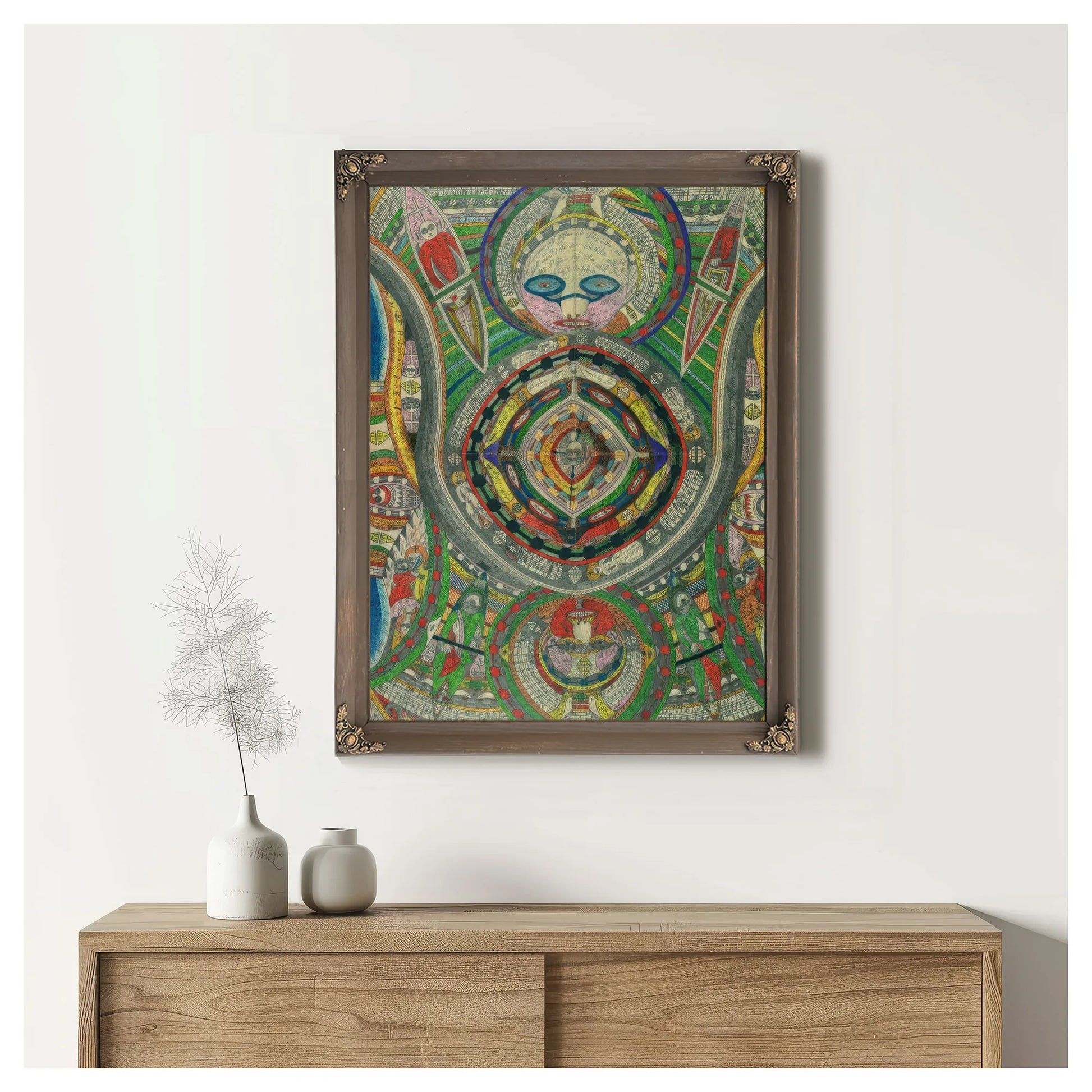 Giant City Band Wald Hall 1911 By Adolf Wolfli Fine Art Print