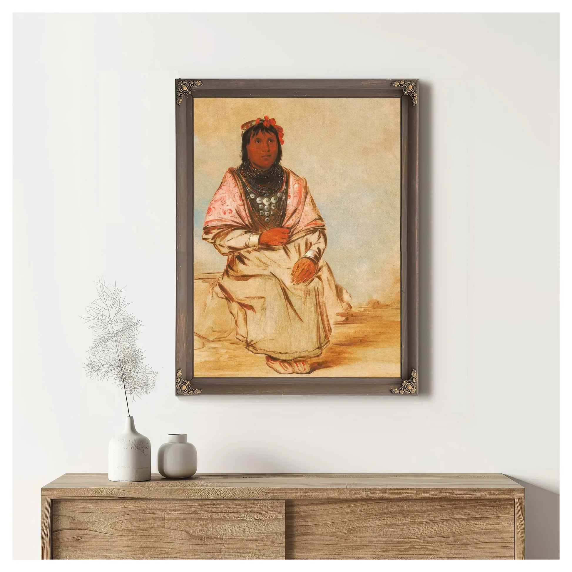 A Seminole Woman By George Catlin Fine Art Print