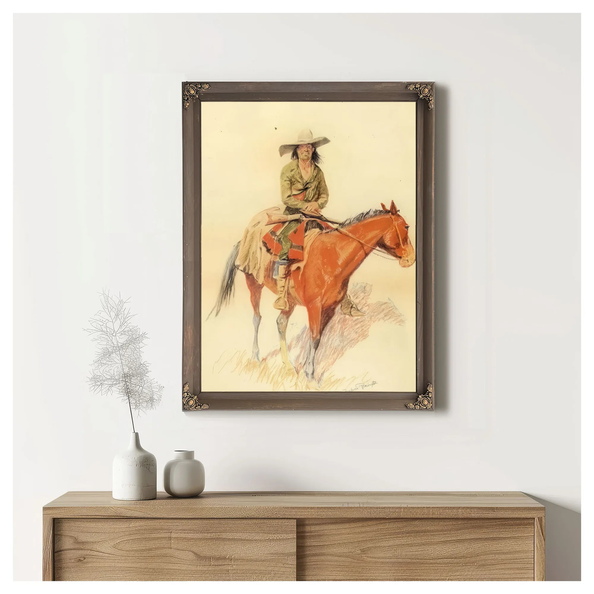 Old Ramon Also With A Mexican Half Breed Added By Frederic Remington Fine Art Print